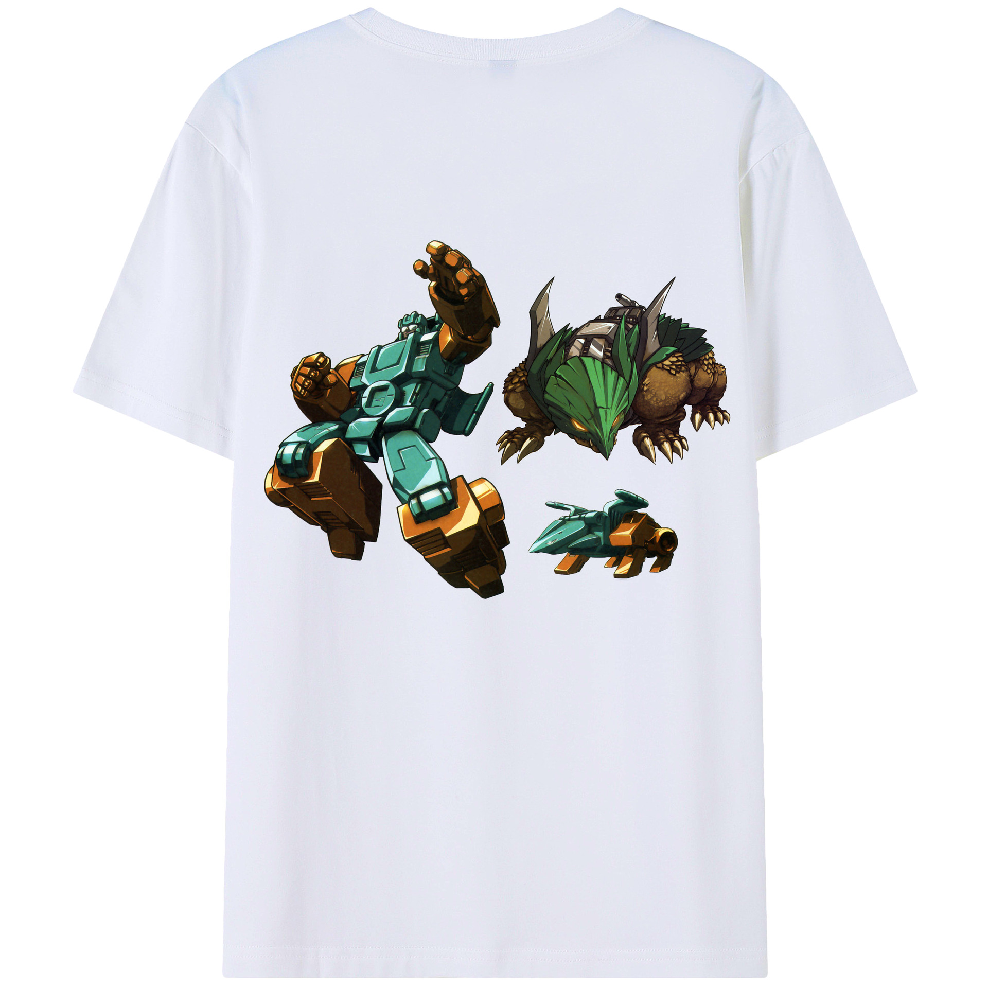 （画像用）  綿100％ メンズ半袖Tシャツ（バックプリント） 通気性