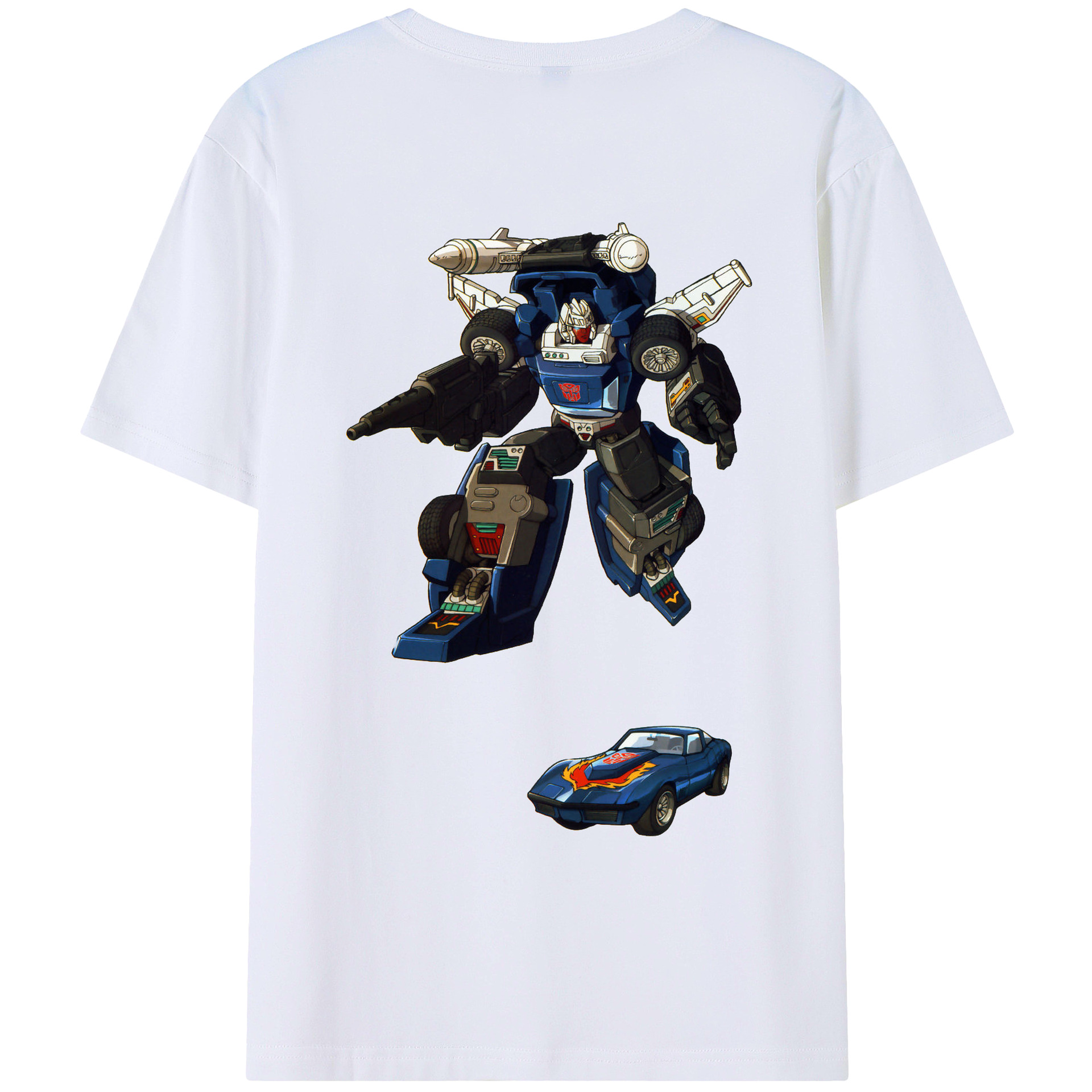 （画像用）  綿100％ メンズ半袖Tシャツ（バックプリント） 通気性