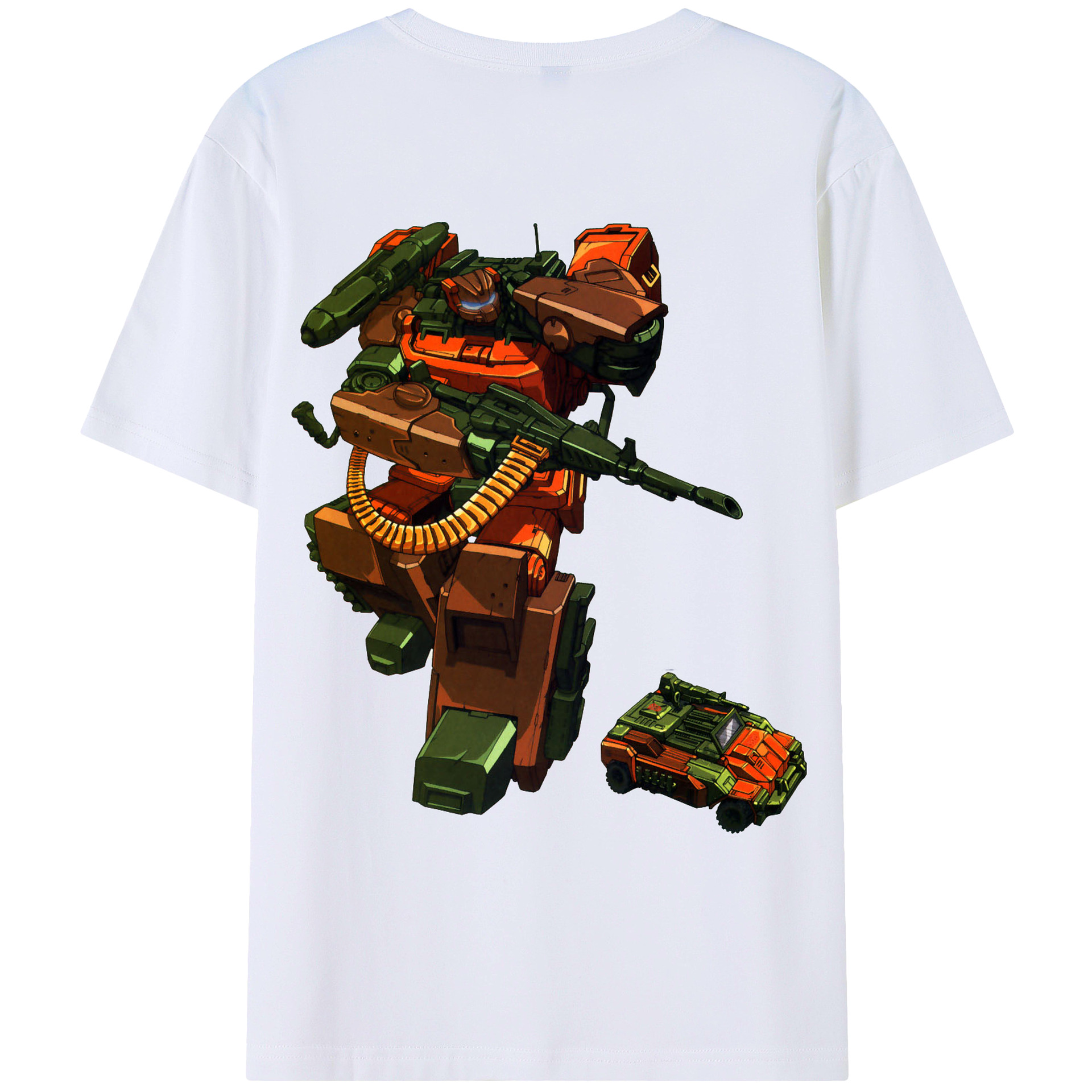 （画像用）  綿100％ メンズ半袖Tシャツ（バックプリント） 通気性