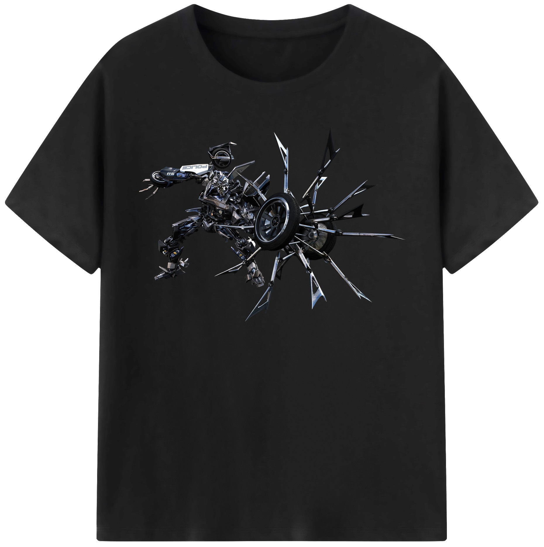 （画像用）  レディースカジュアルプリントTシャツ（綿100％）