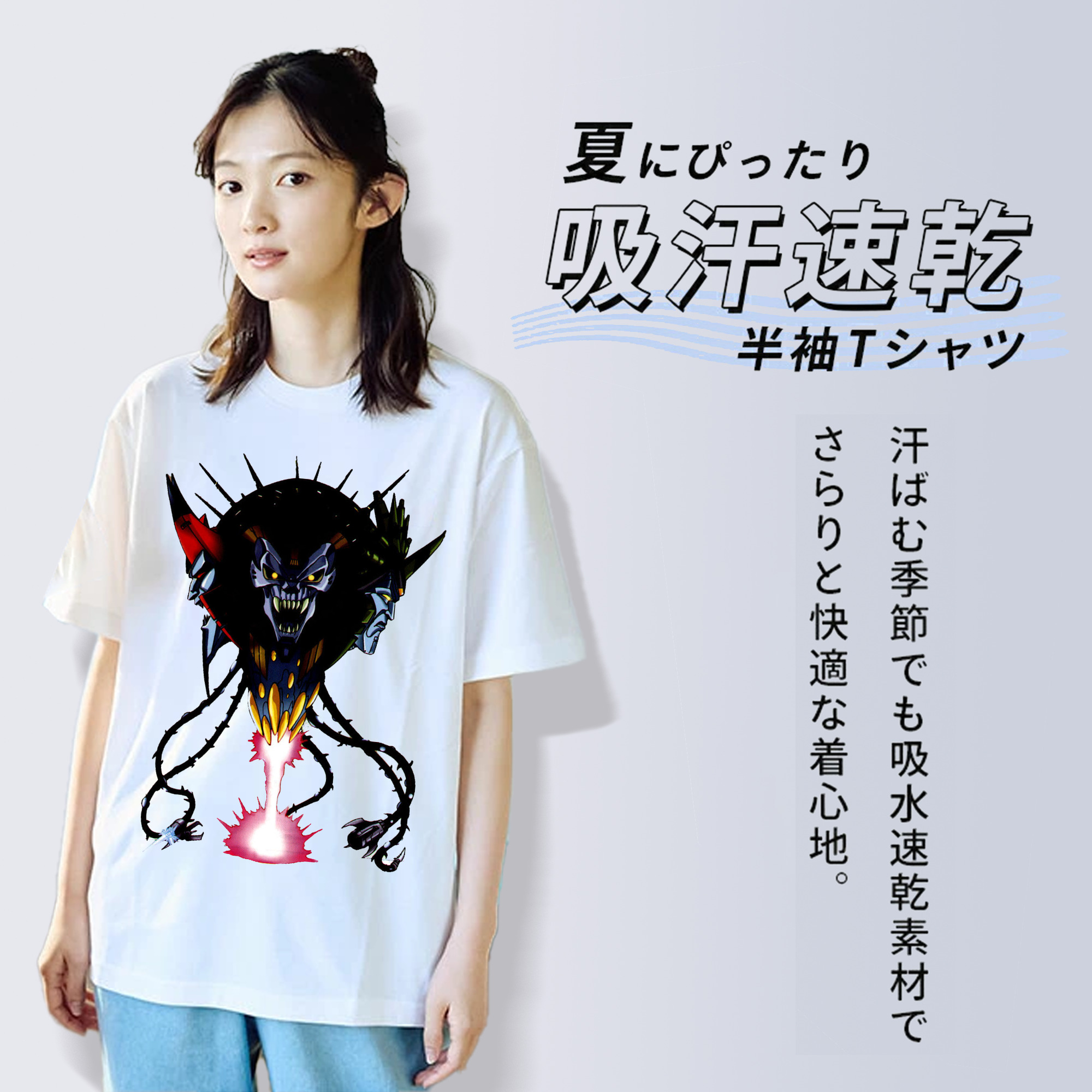  レディースカジュアルプリントTシャツ（綿100％）