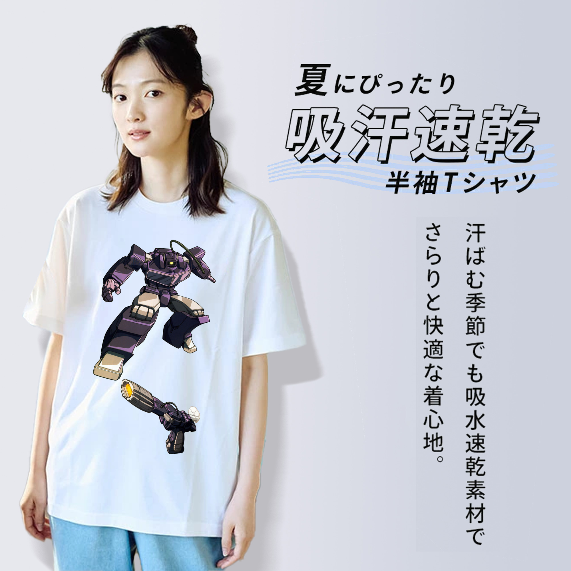  レディースカジュアルプリントTシャツ（綿100％）