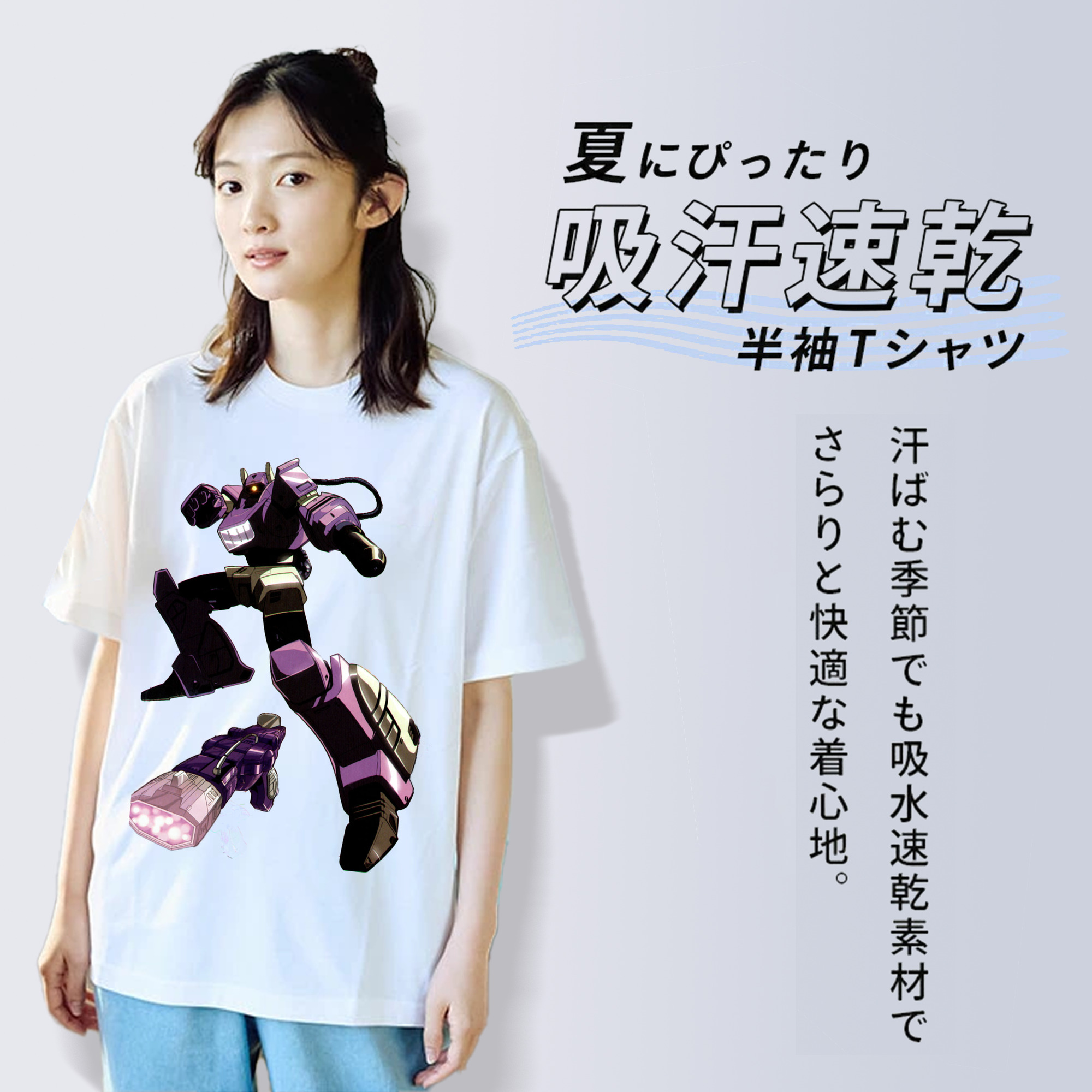  レディースカジュアルプリントTシャツ（綿100％）