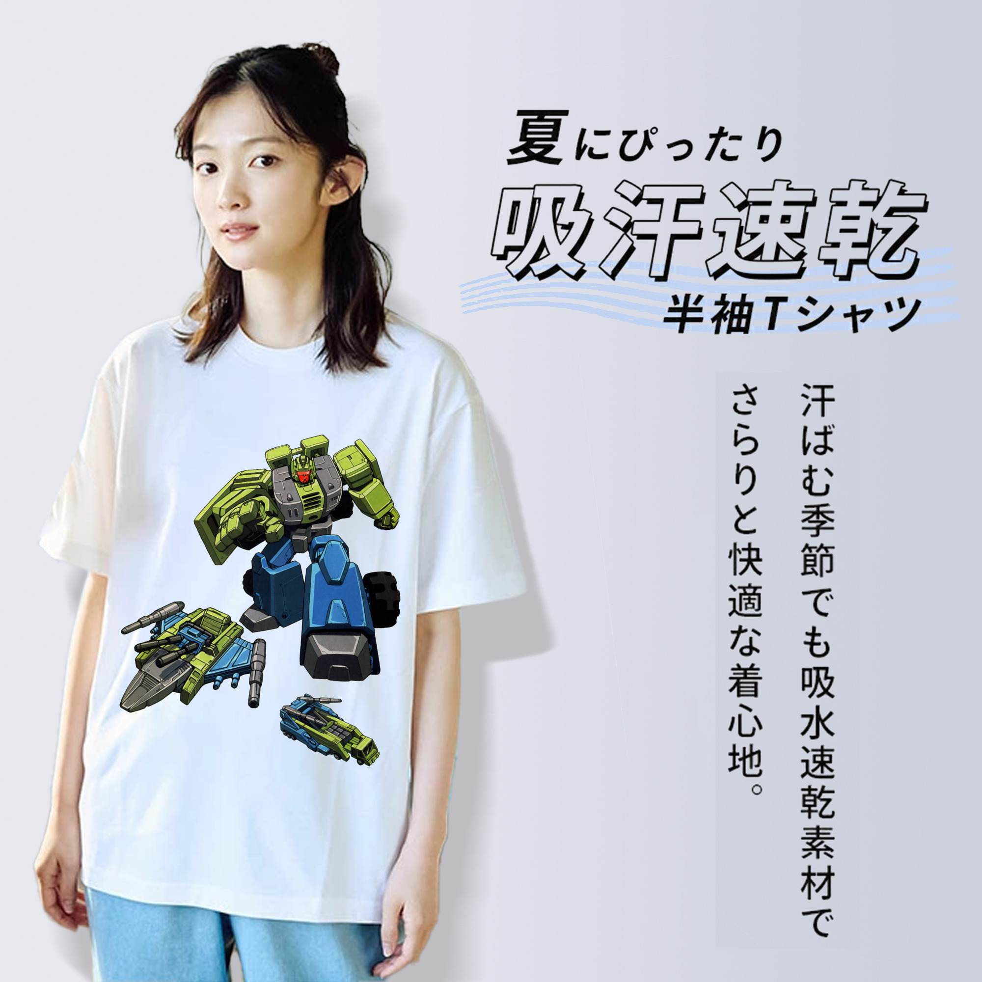  レディースカジュアルプリントTシャツ（綿100％）