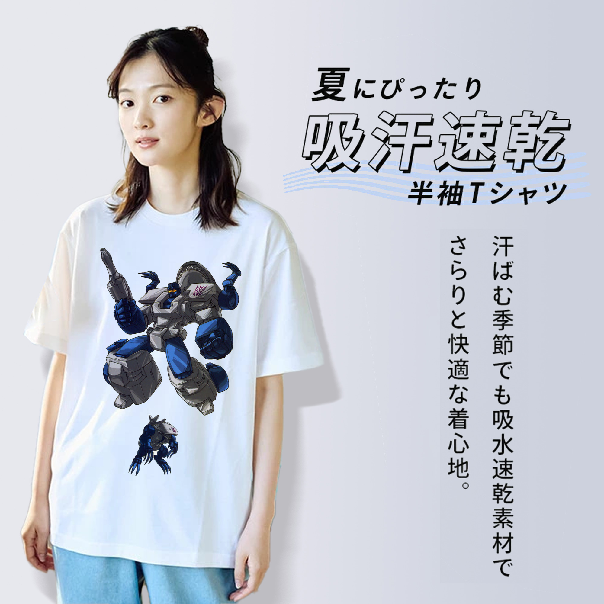  レディースカジュアルプリントTシャツ（綿100％）