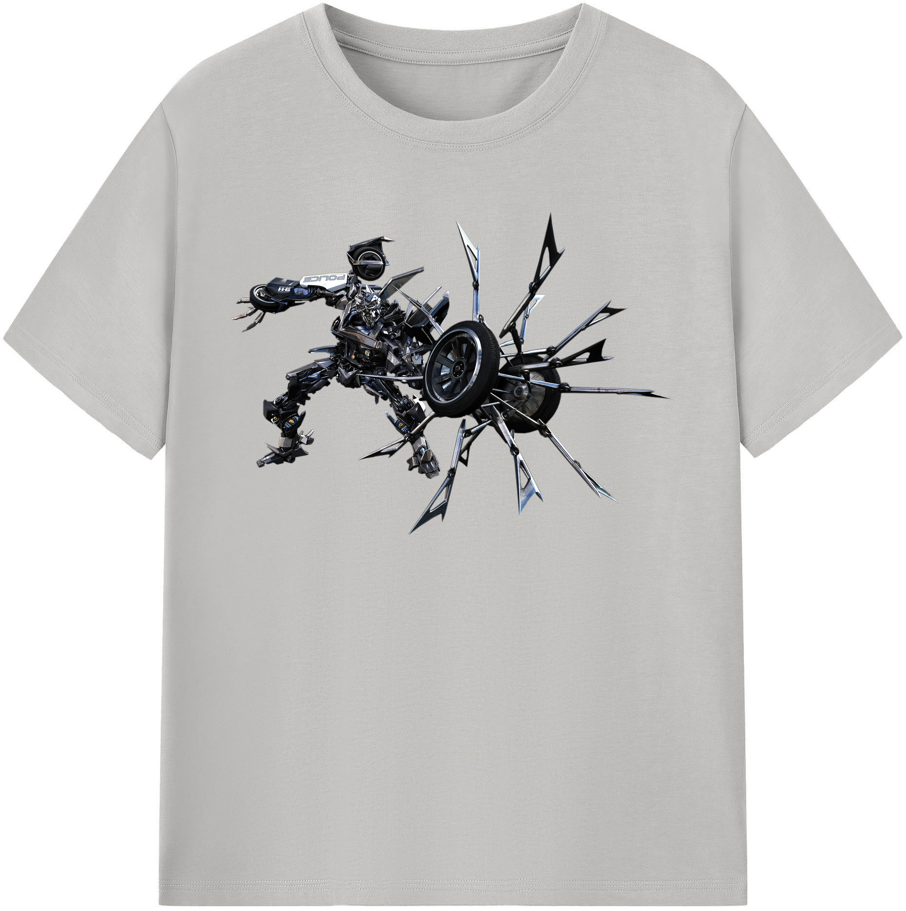 （画像用）  レディースカジュアルプリントTシャツ（綿100％）