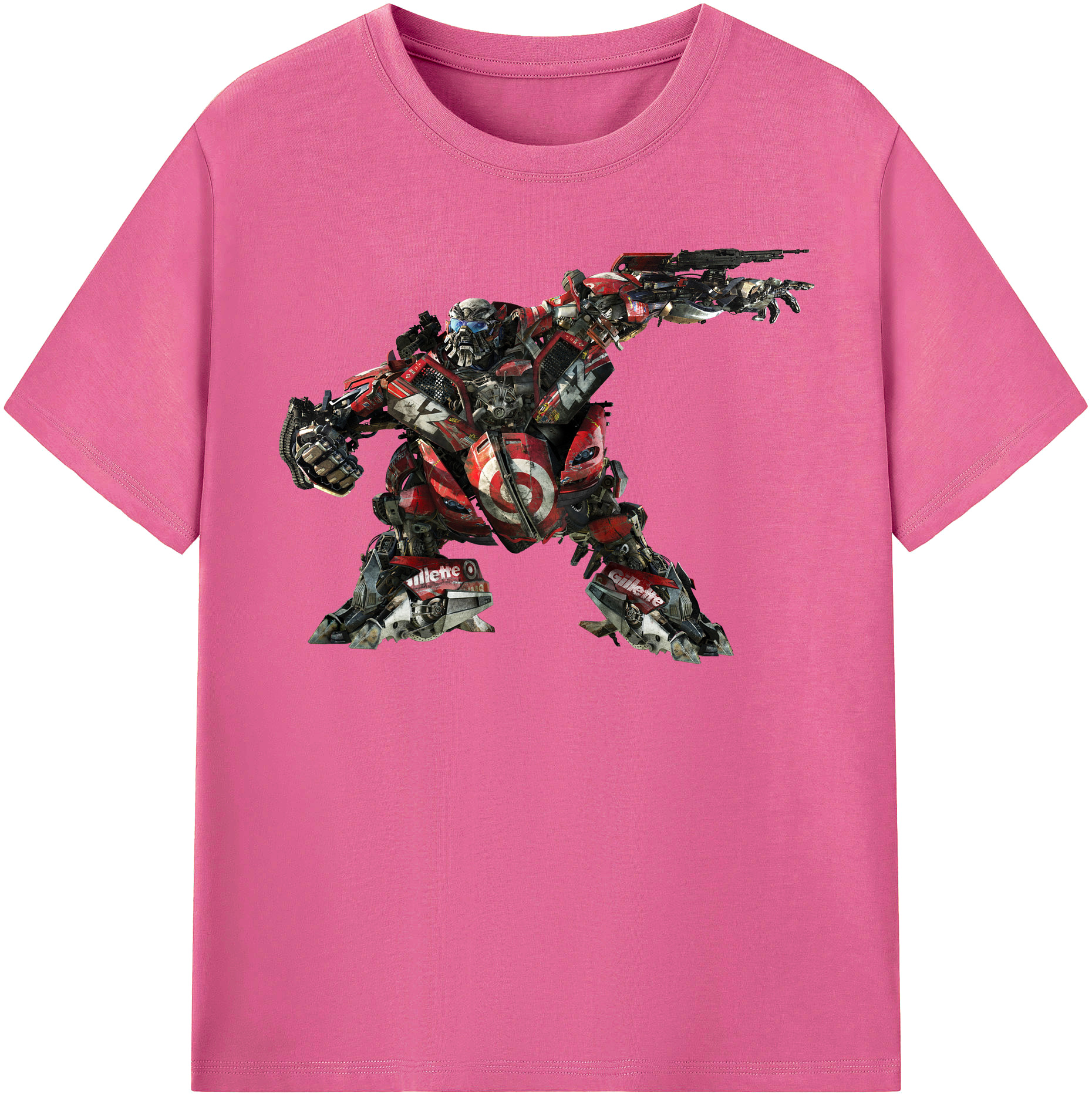 （画像用）  レディースカジュアルプリントTシャツ（綿100％）