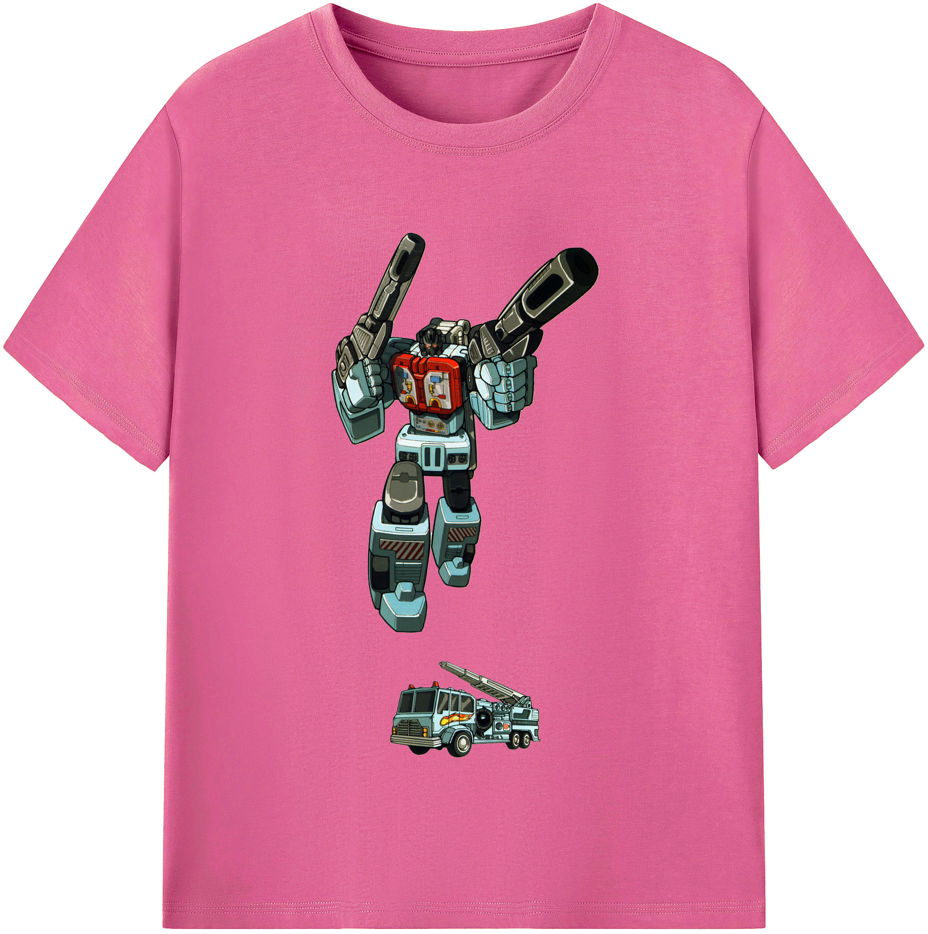 （画像用）  レディースカジュアルプリントTシャツ（綿100％）