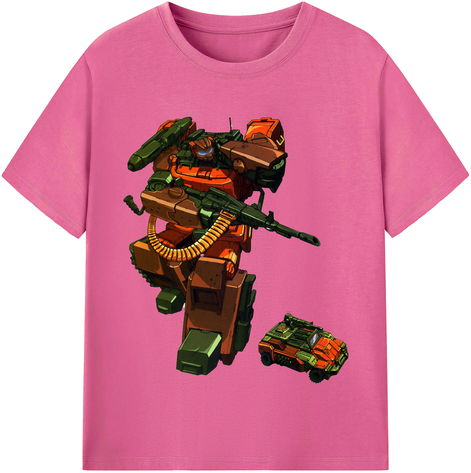 （画像用）  レディースカジュアルプリントTシャツ（綿100％）