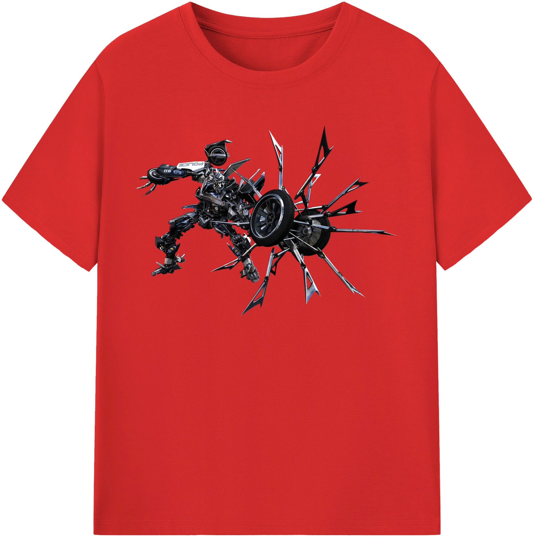 （画像用）  レディースカジュアルプリントTシャツ（綿100％）