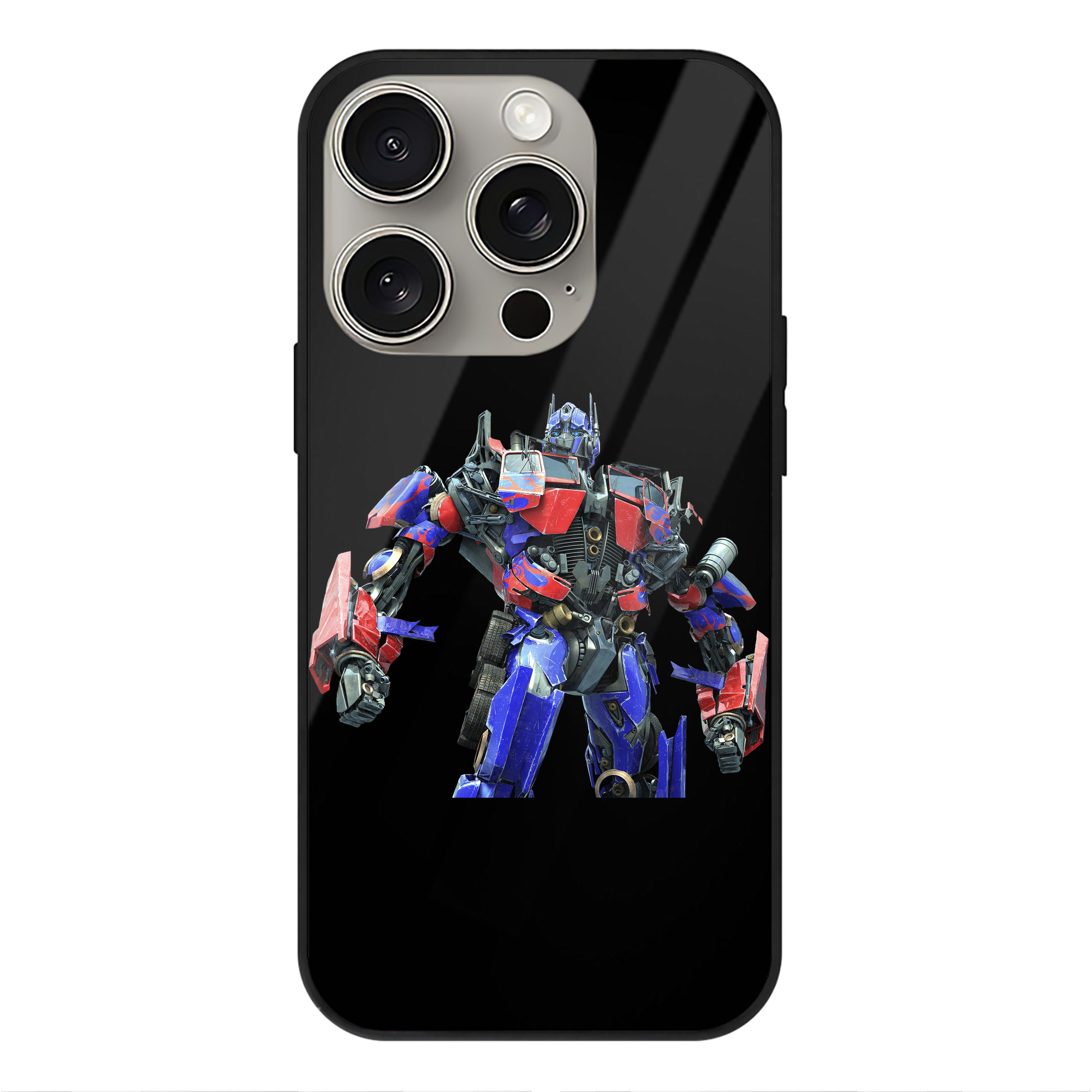 （画像用）  【iPhone15Pro対応】スマホケース 耐衝撃＆黄変防止 背面ガラス