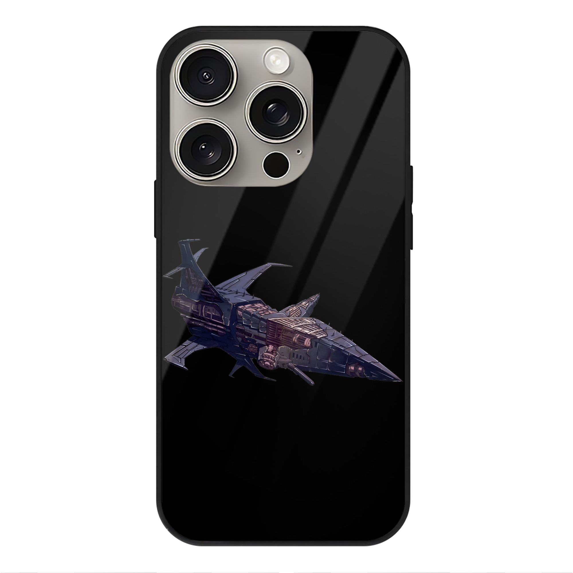 （画像用）  【iPhone15Pro対応】スマホケース 耐衝撃＆黄変防止 背面ガラス