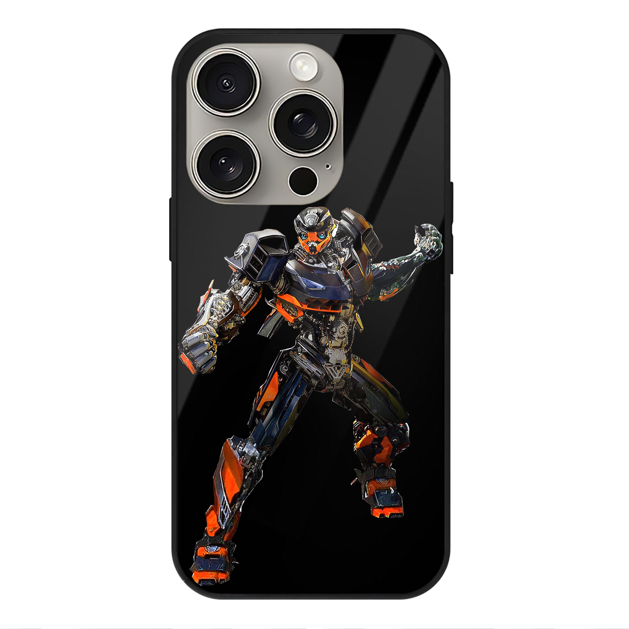 （画像用）  【iPhone15Pro対応】スマホケース 耐衝撃＆黄変防止 背面ガラス