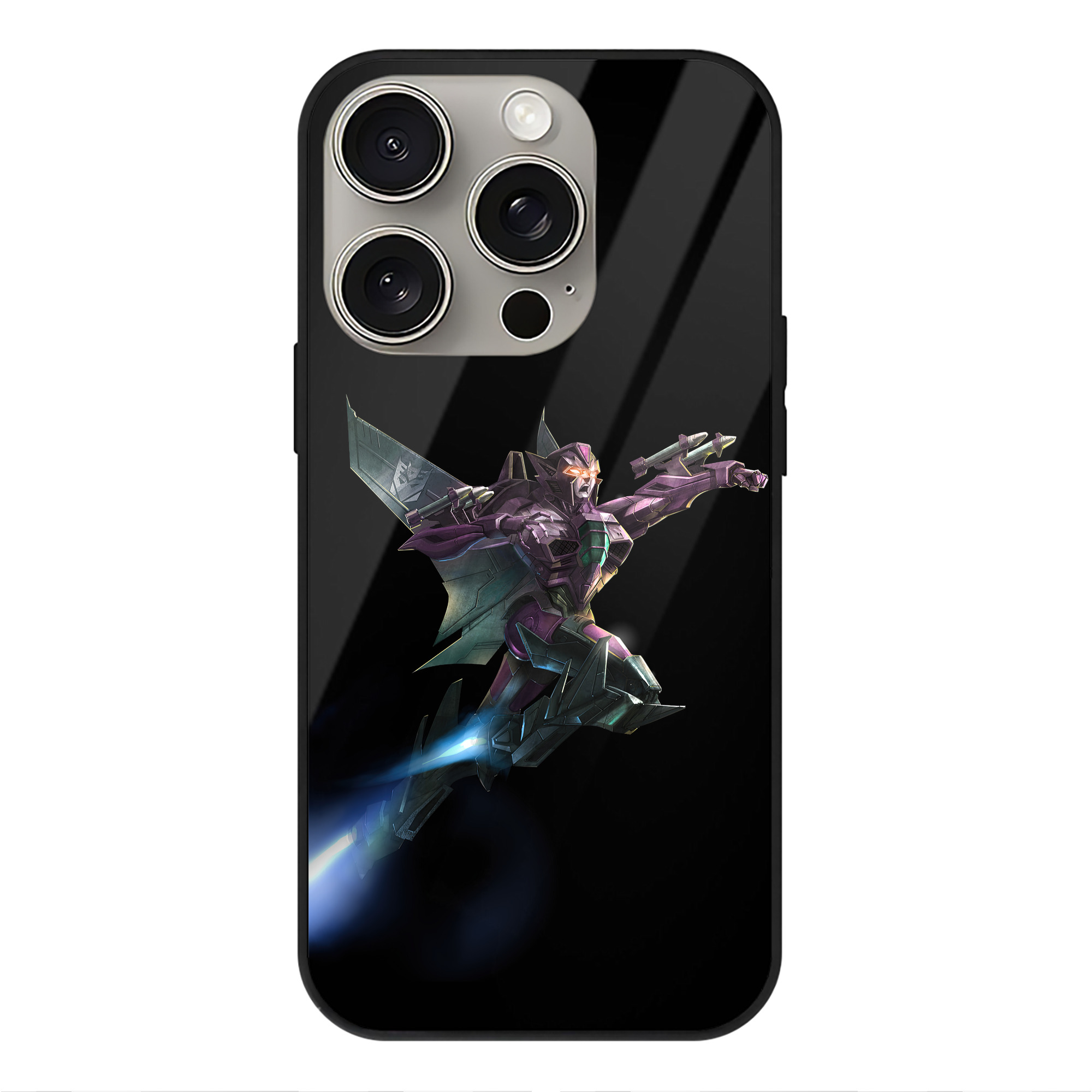 （画像用）  【iPhone15Pro対応】スマホケース 耐衝撃＆黄変防止 背面ガラス