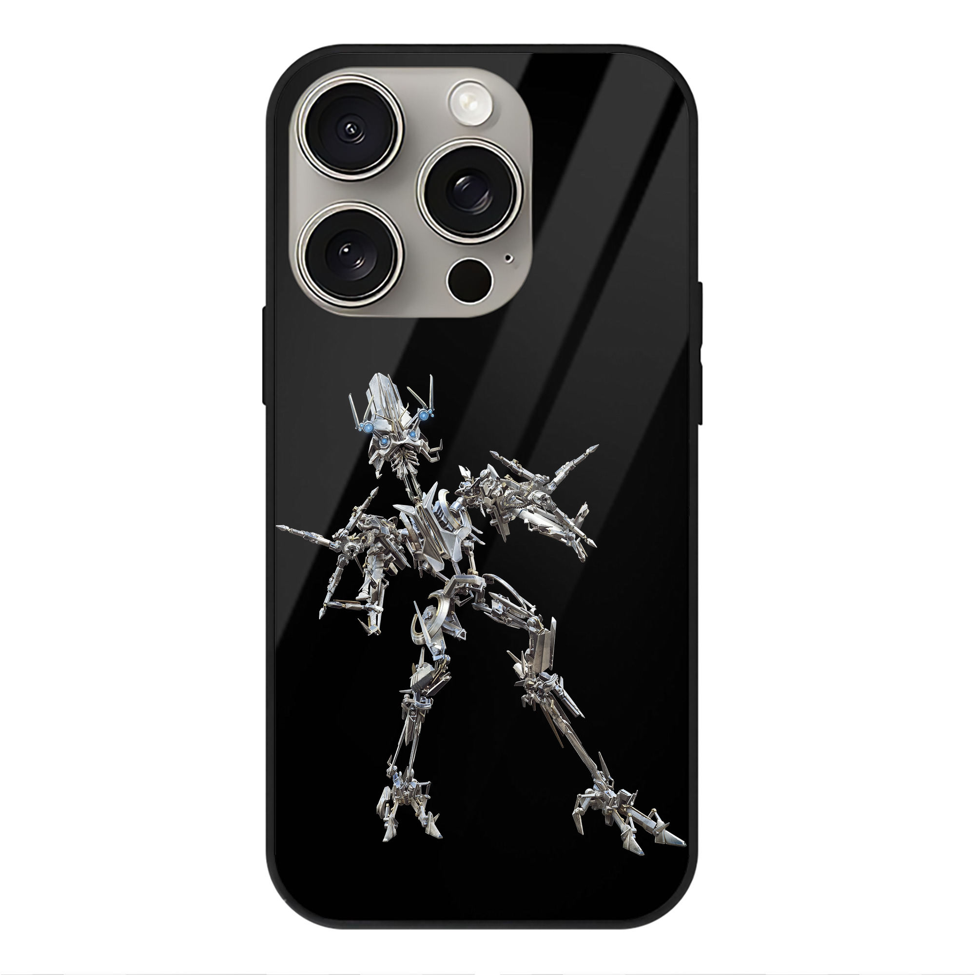 （画像用）  【iPhone15Pro対応】スマホケース 耐衝撃＆黄変防止 背面ガラス
