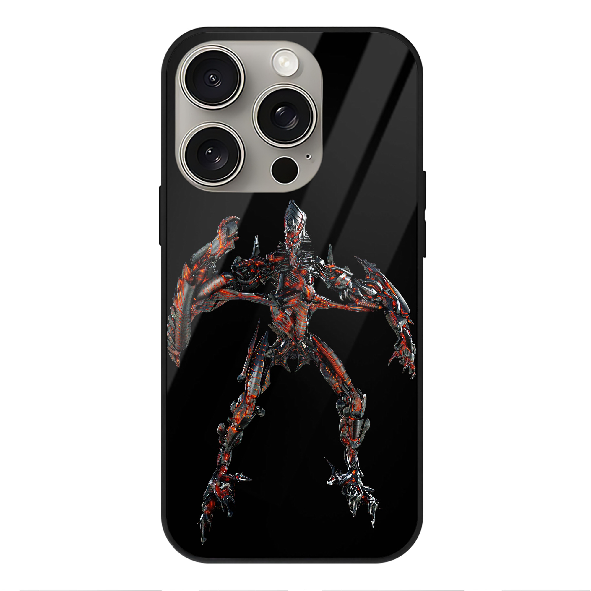 （画像用）  【iPhone15Pro対応】スマホケース 耐衝撃＆黄変防止 背面ガラス