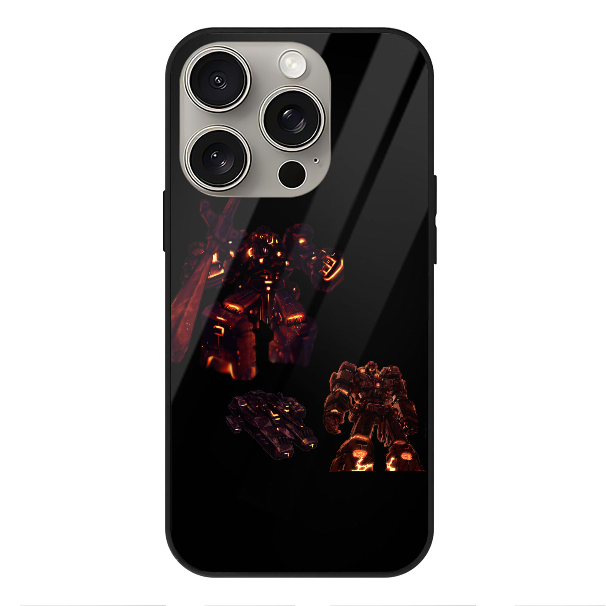 （画像用）  【iPhone15Pro対応】スマホケース 耐衝撃＆黄変防止 背面ガラス
