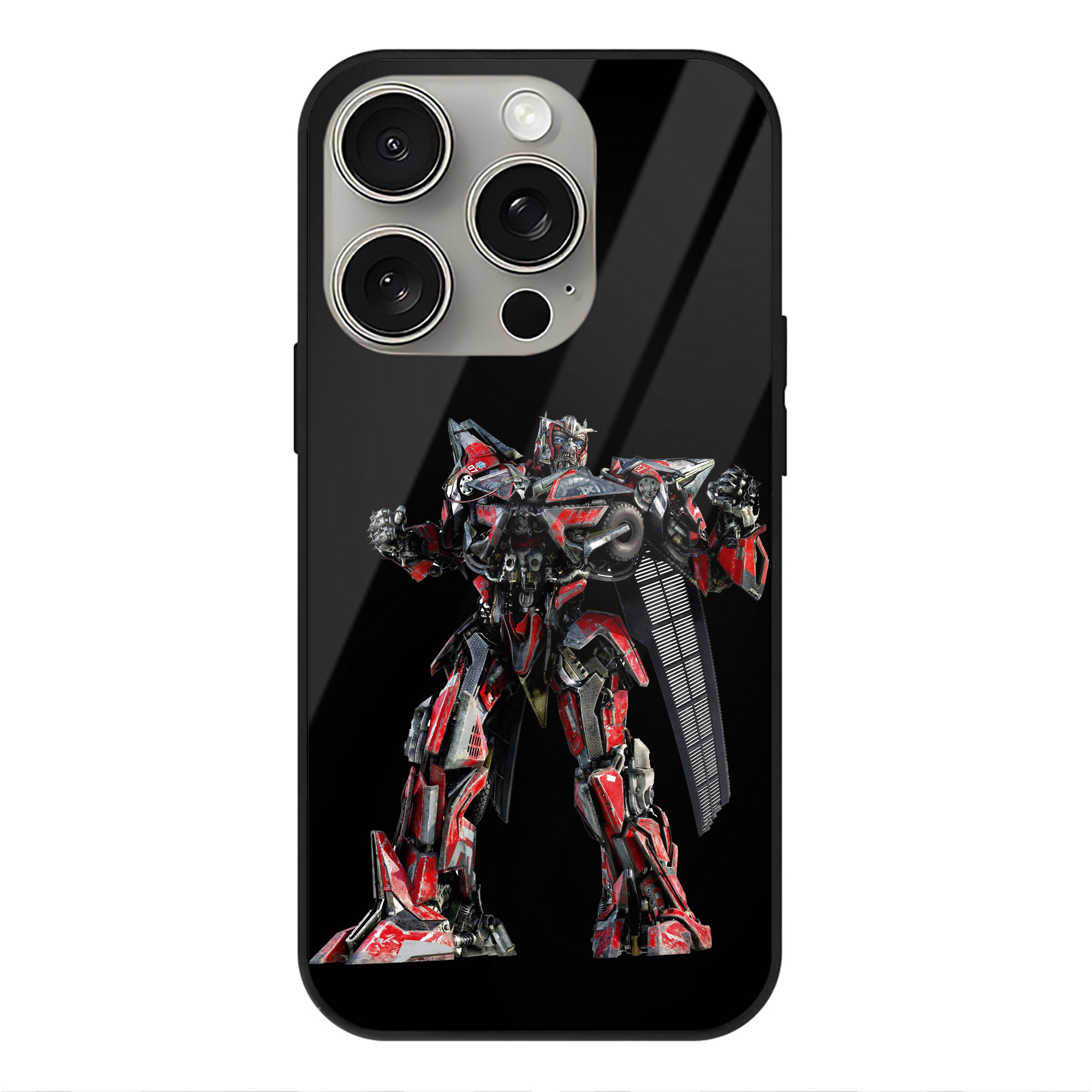 （画像用）  【iPhone15Pro対応】スマホケース 耐衝撃＆黄変防止 背面ガラス