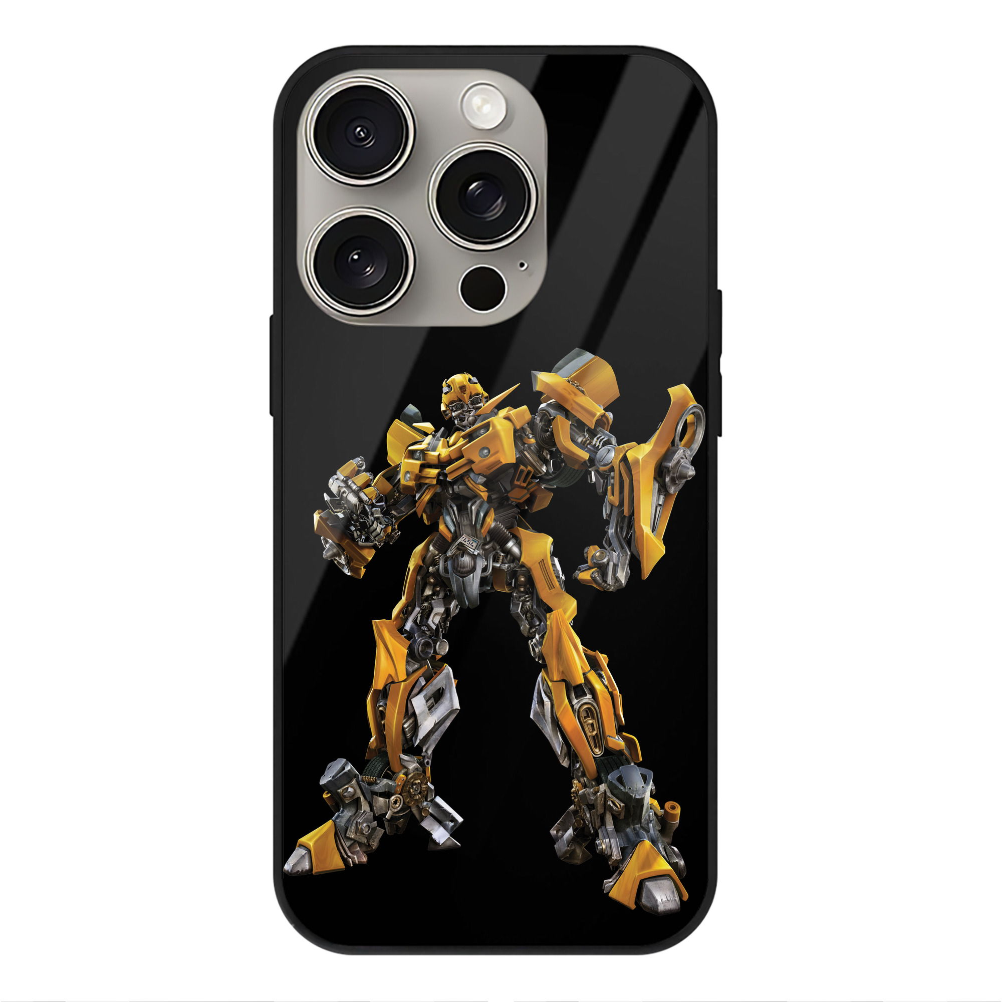（画像用）  【iPhone15Pro対応】スマホケース 耐衝撃＆黄変防止 背面ガラス