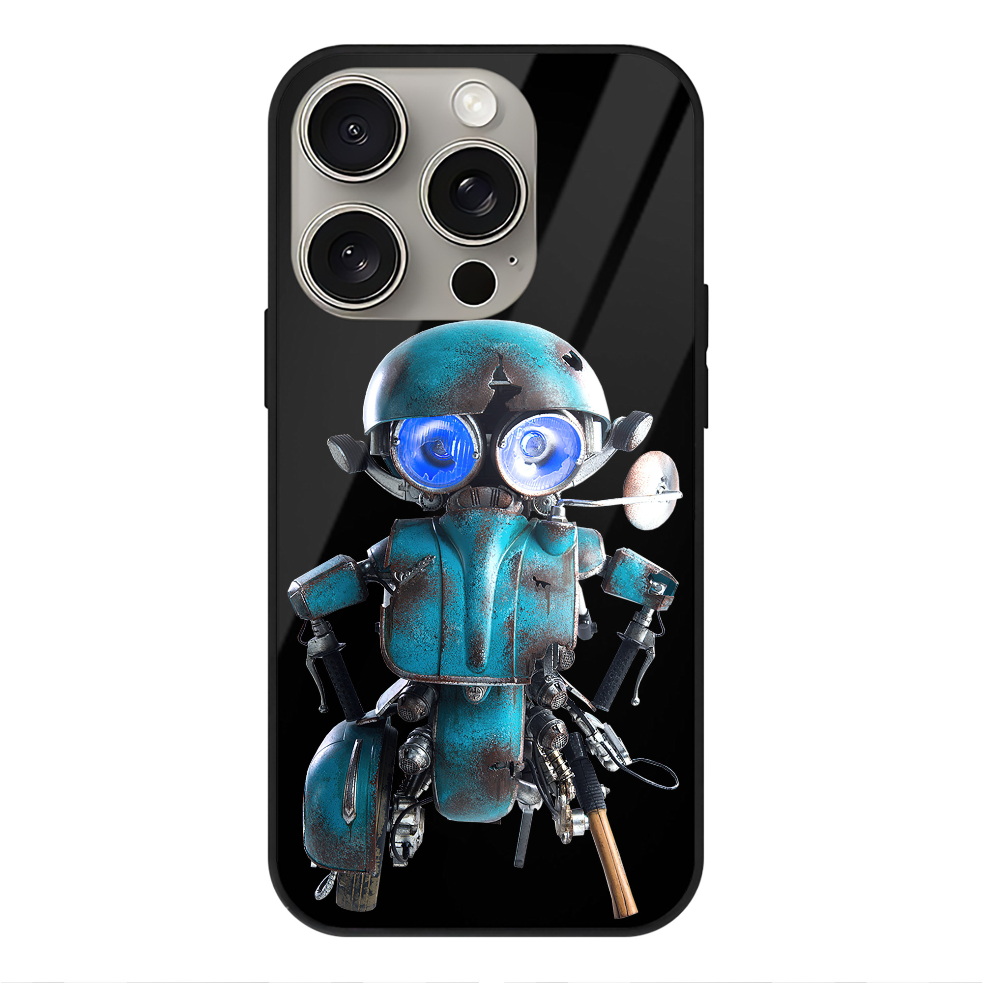 （画像用）  【iPhone15Pro対応】スマホケース 耐衝撃＆黄変防止 背面ガラス