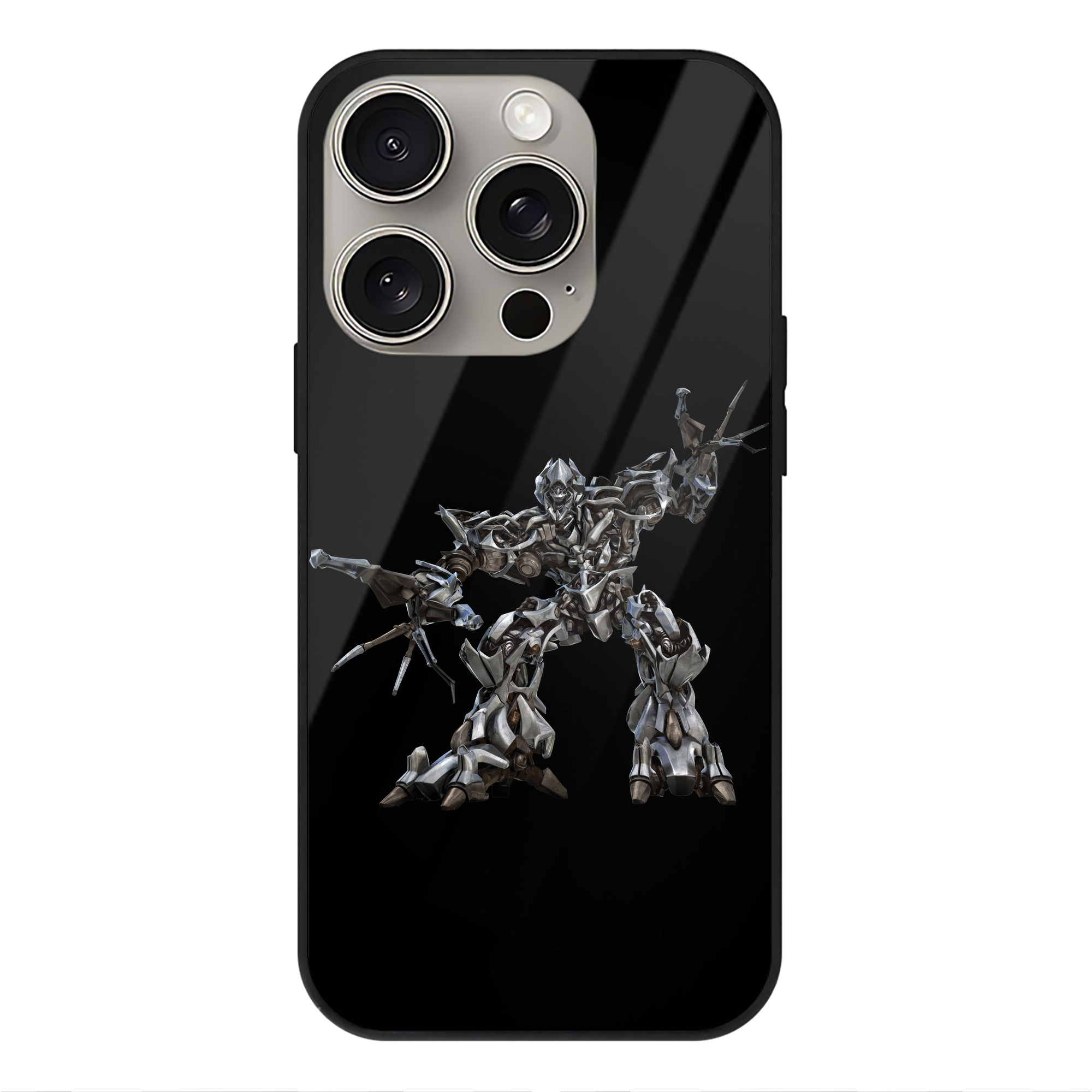 （画像用）  【iPhone15Pro対応】スマホケース 耐衝撃＆黄変防止 背面ガラス