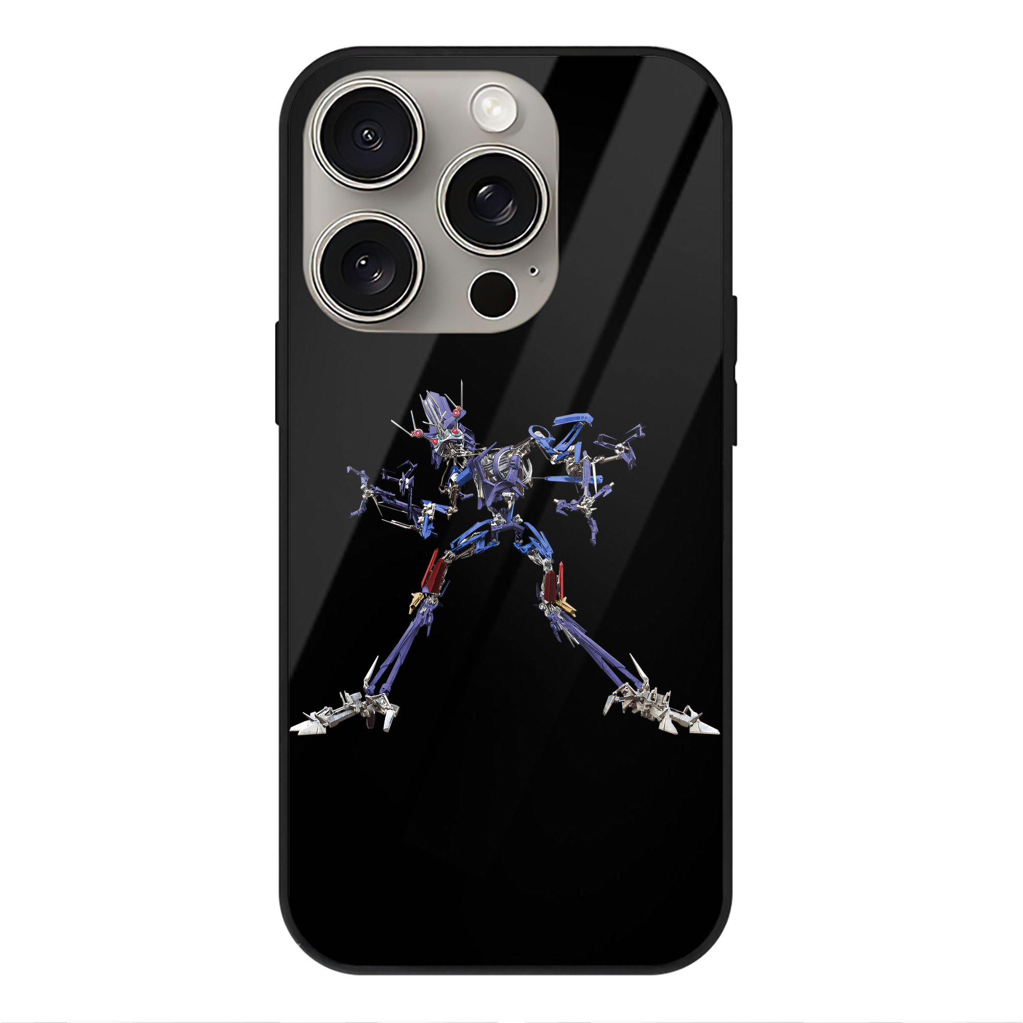 （画像用）  【iPhone15Pro対応】スマホケース 耐衝撃＆黄変防止 背面ガラス