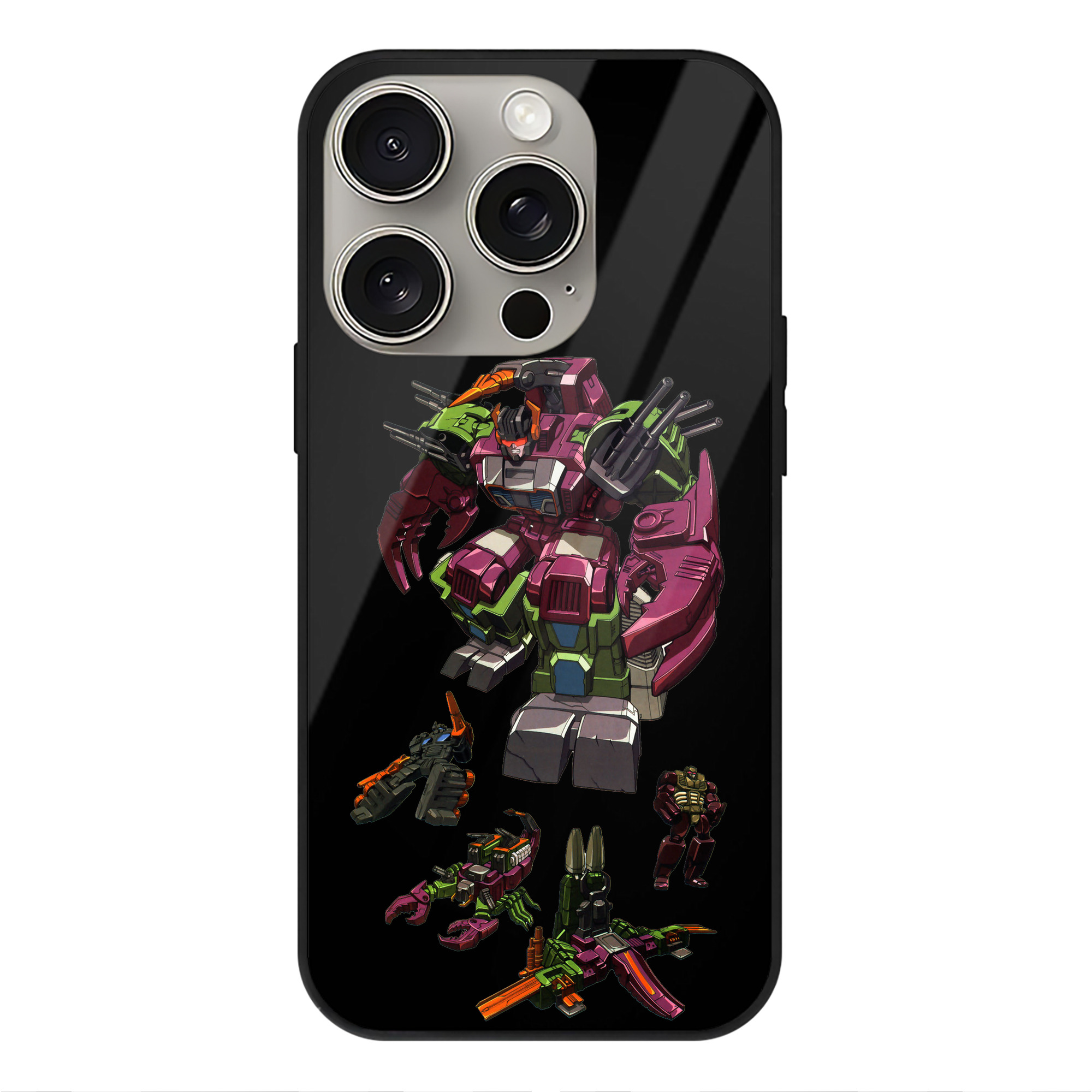 （画像用）  【iPhone15Pro対応】スマホケース 耐衝撃＆黄変防止 背面ガラス