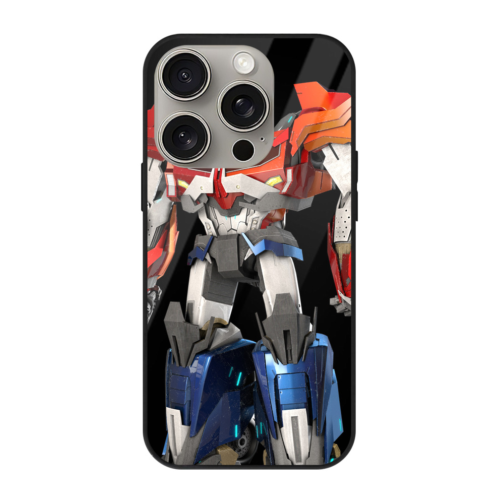 （画像用）  【iPhone15Pro対応】スマホケース 耐衝撃＆黄変防止 背面ガラス