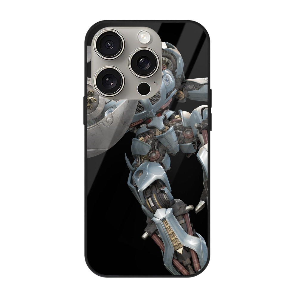 （画像用）  【iPhone15Pro対応】スマホケース 耐衝撃＆黄変防止 背面ガラス