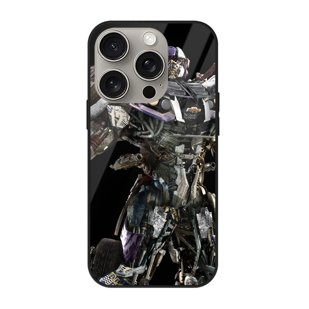 （画像用）  【iPhone15Pro対応】スマホケース 耐衝撃＆黄変防止 背面ガラス