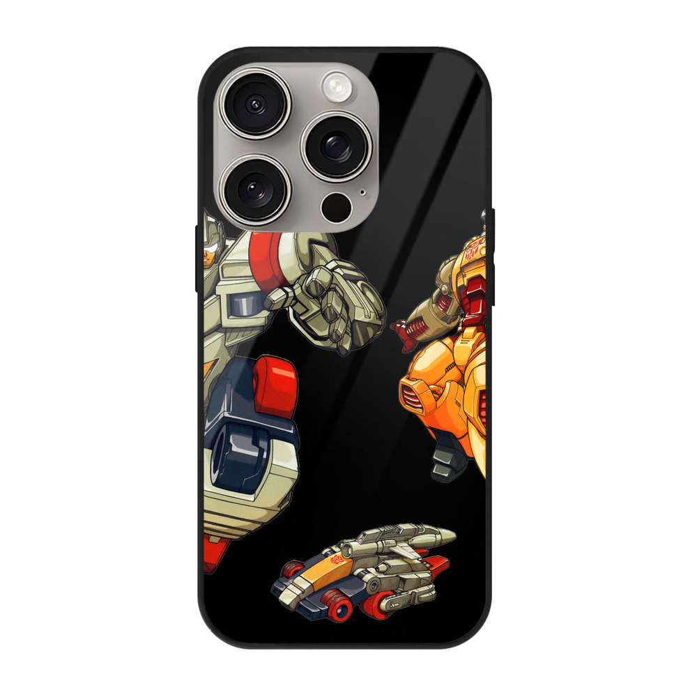 （画像用）  【iPhone15Pro対応】スマホケース 耐衝撃＆黄変防止 背面ガラス