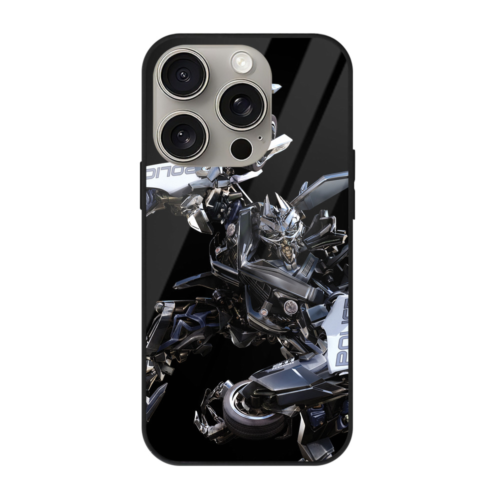 （画像用）  【iPhone15Pro対応】スマホケース 耐衝撃＆黄変防止 背面ガラス
