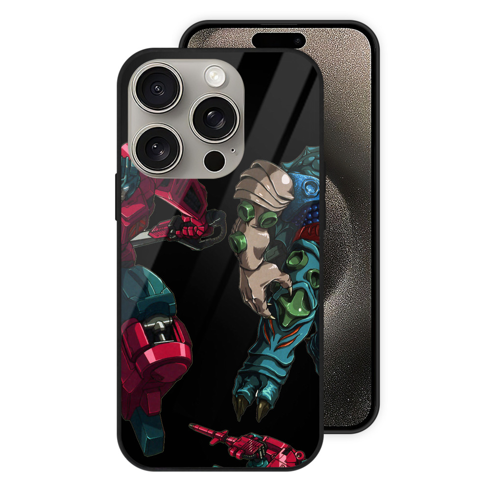 （画像用）  【iPhone15Pro対応】スマホケース 耐衝撃＆黄変防止 背面ガラス