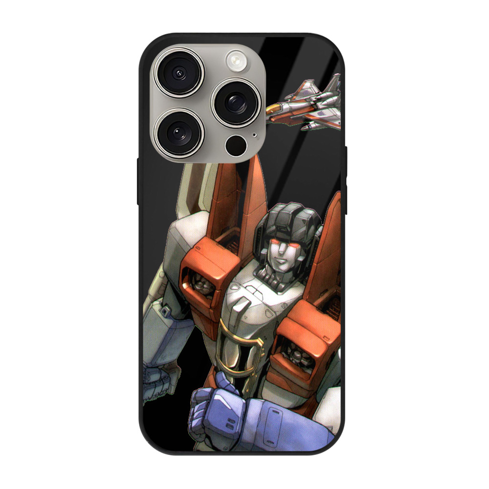 （画像用）  【iPhone15Pro対応】スマホケース 耐衝撃＆黄変防止 背面ガラス