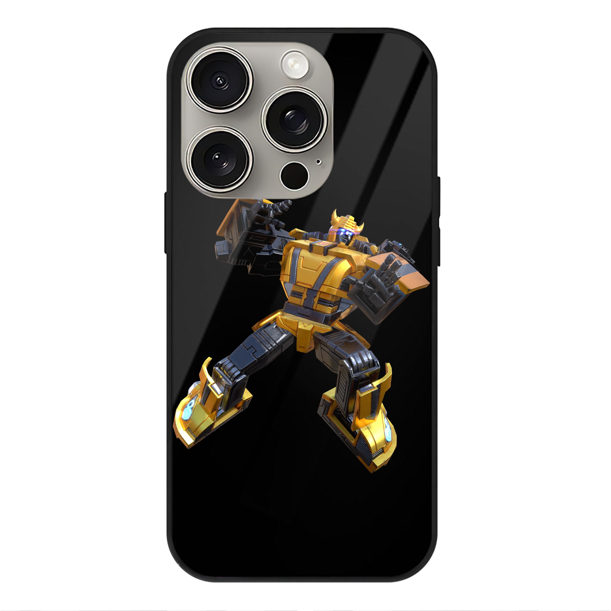 （画像用）  【iPhone15Pro対応】スマホケース 耐衝撃＆黄変防止 背面ガラス