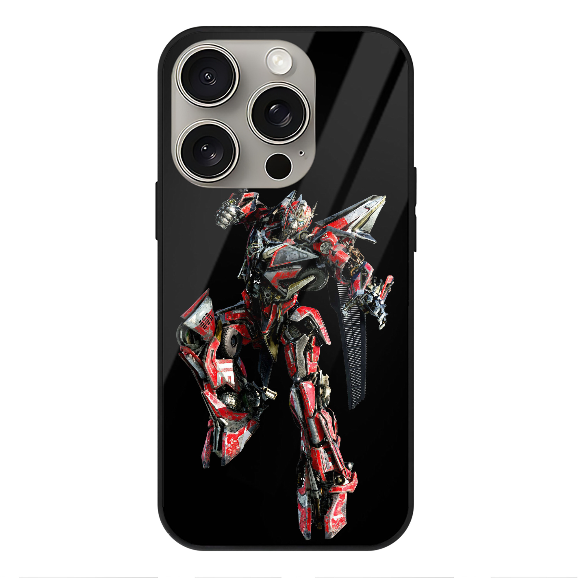 （画像用）  【iPhone15Pro対応】スマホケース 耐衝撃＆黄変防止 背面ガラス