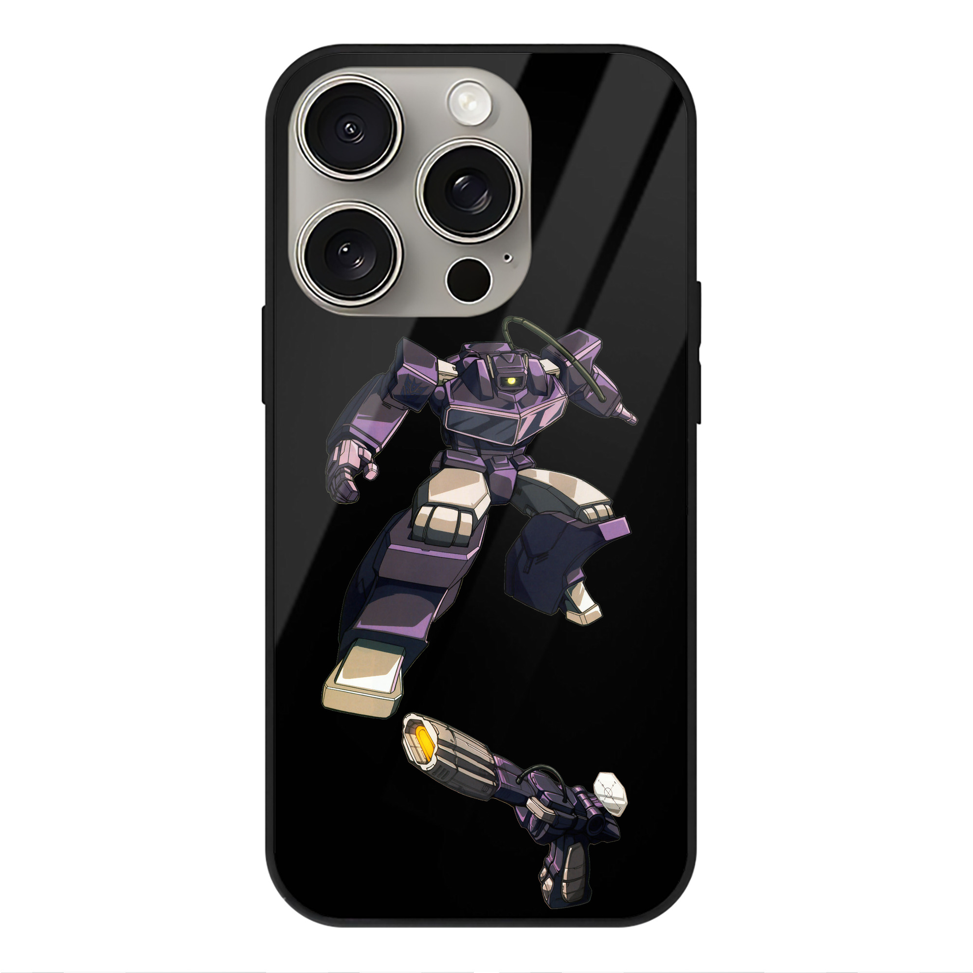 （画像用）  【iPhone15Pro対応】スマホケース 耐衝撃＆黄変防止 背面ガラス