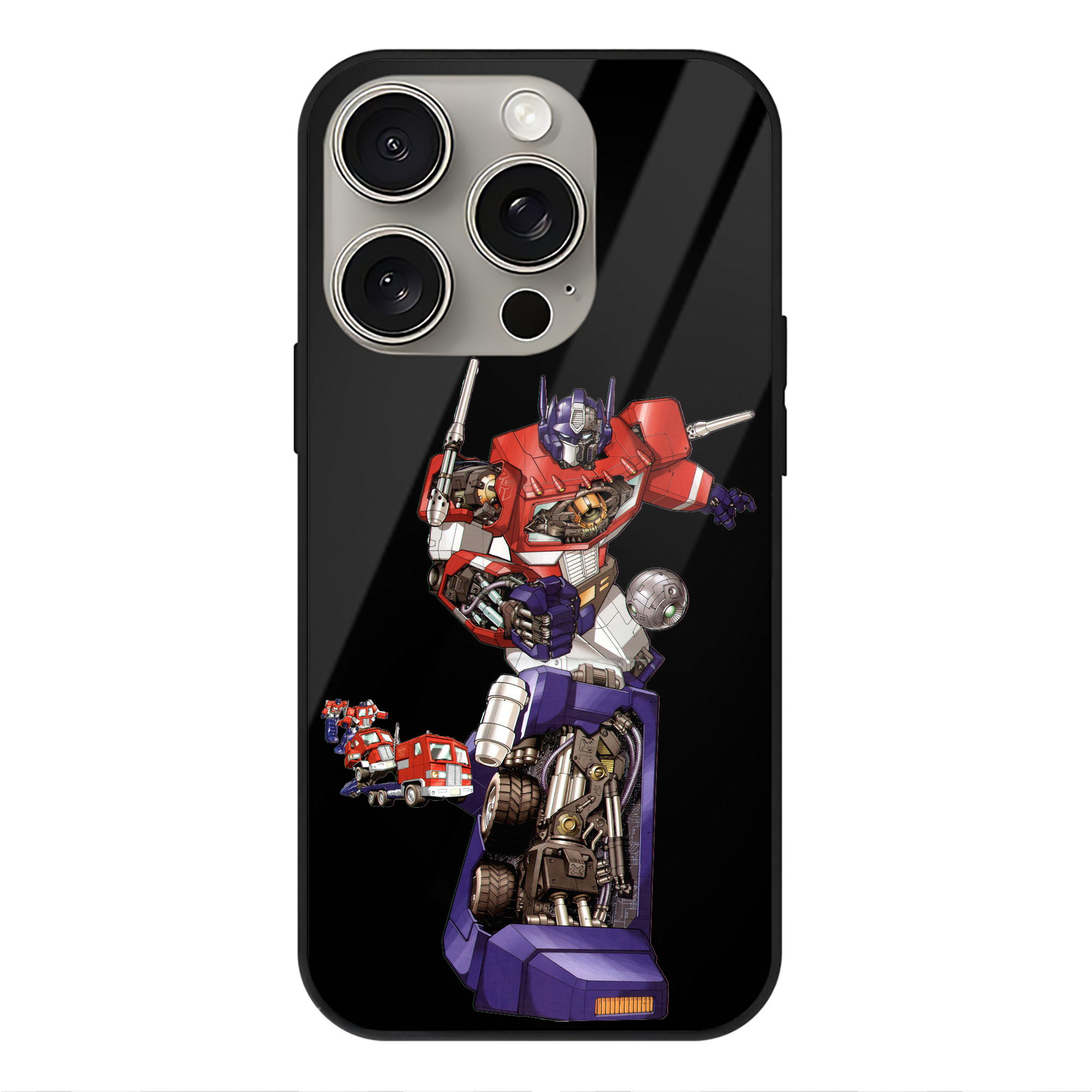 （画像用）  【iPhone15Pro対応】スマホケース 耐衝撃＆黄変防止 背面ガラス