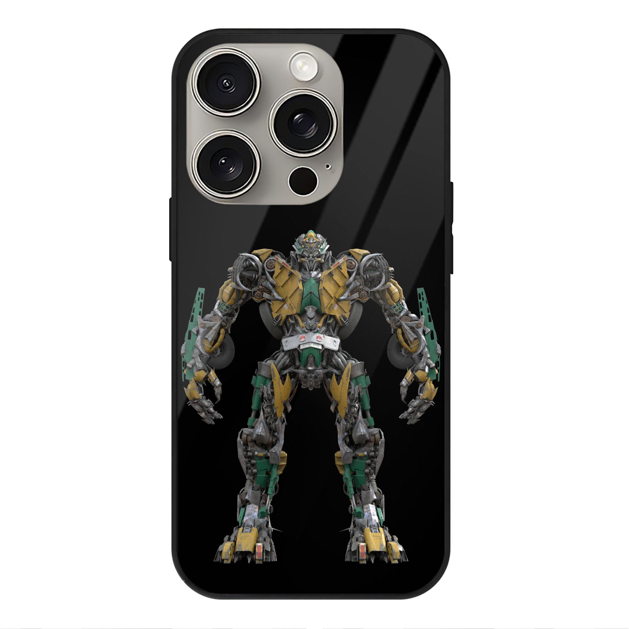 （画像用）  【iPhone15Pro対応】スマホケース 耐衝撃＆黄変防止 背面ガラス