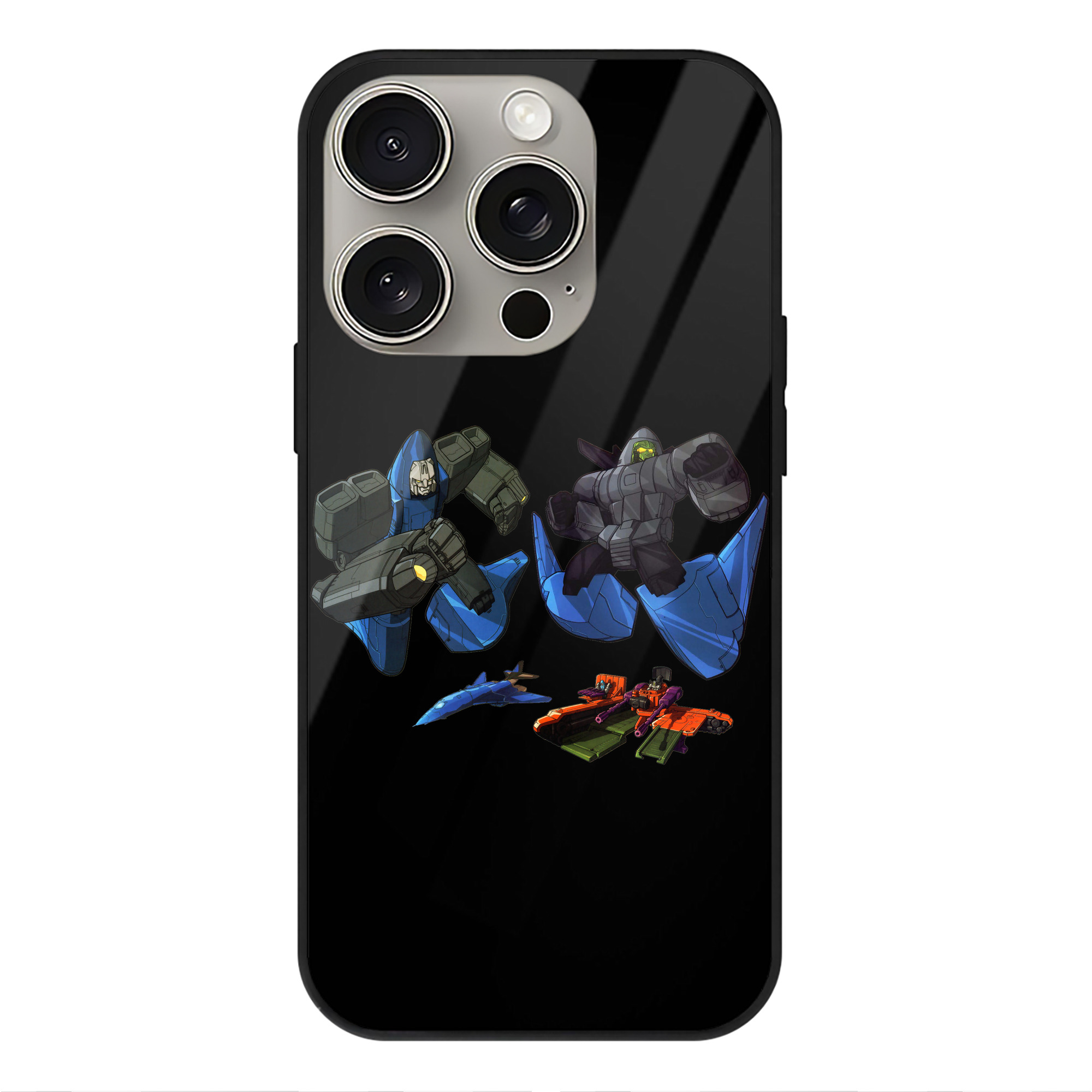 （画像用）  【iPhone15Pro対応】スマホケース 耐衝撃＆黄変防止 背面ガラス