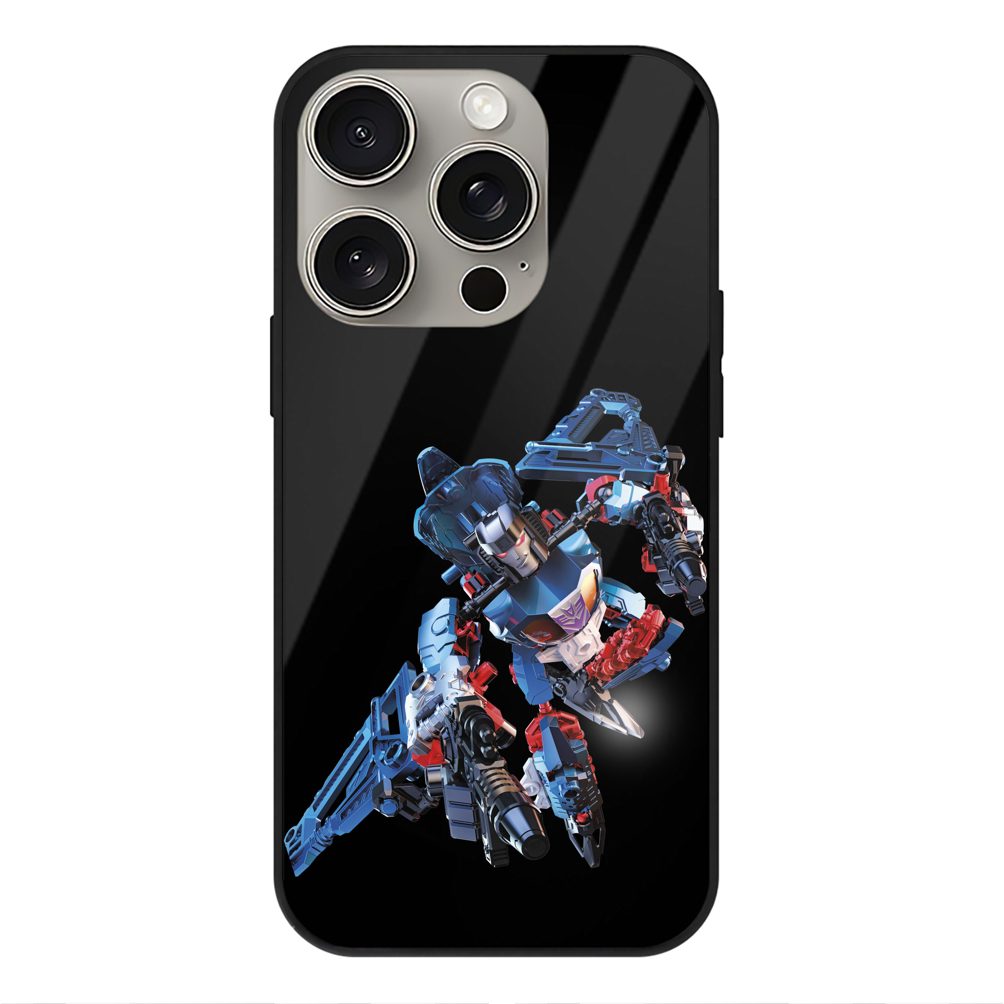 （画像用）  【iPhone15Pro対応】スマホケース 耐衝撃＆黄変防止 背面ガラス