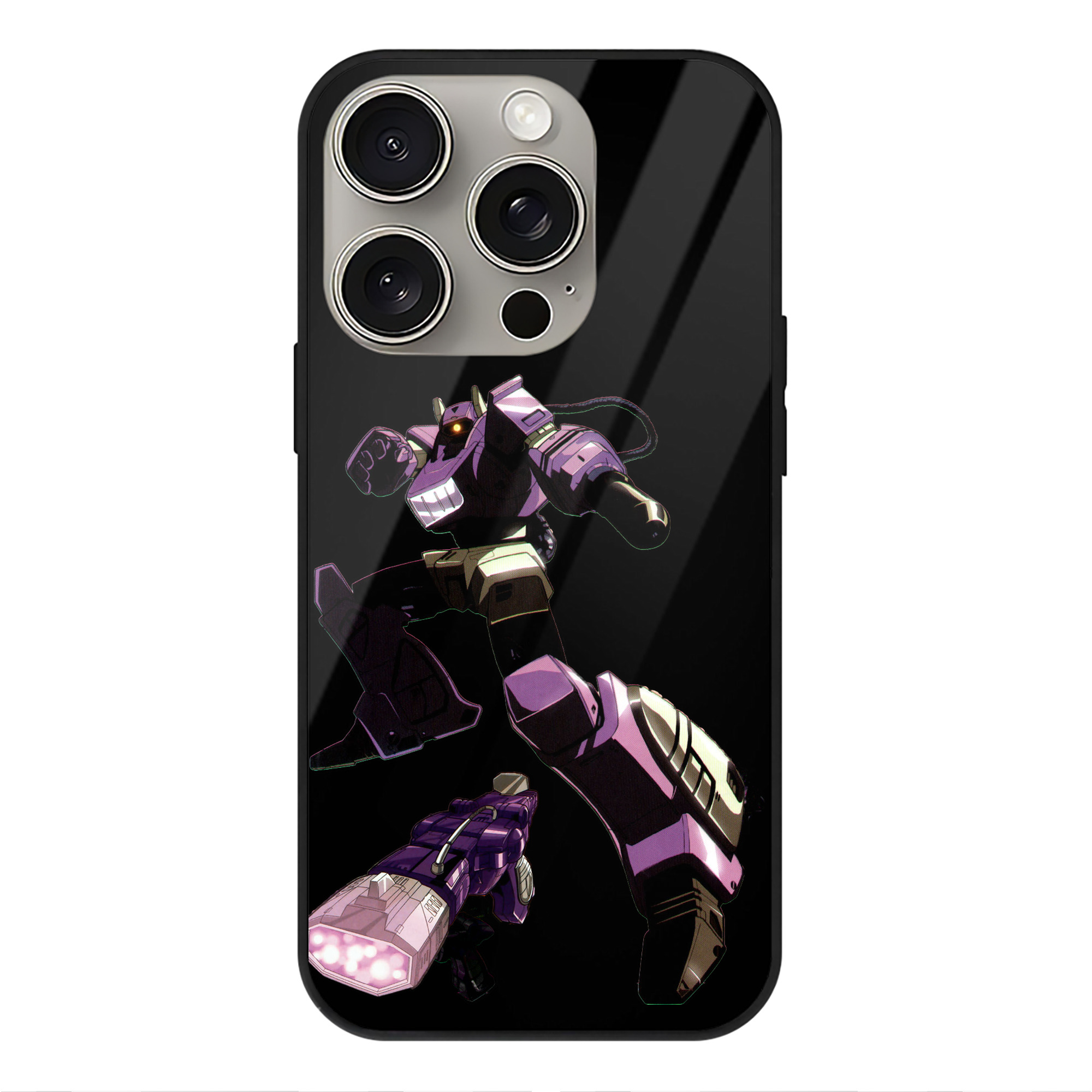 （画像用）  【iPhone15Pro対応】スマホケース 耐衝撃＆黄変防止 背面ガラス
