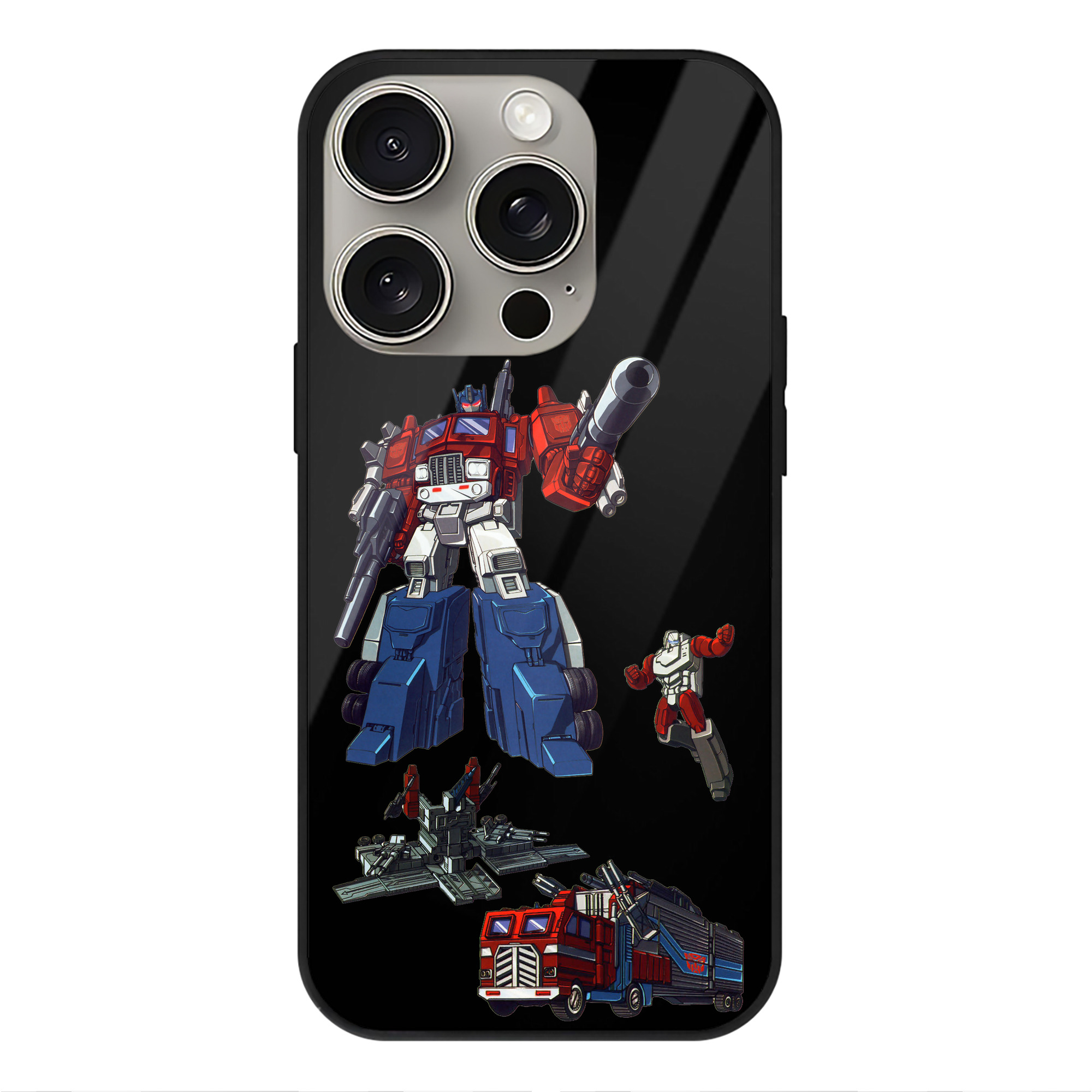 （画像用）  【iPhone15Pro対応】スマホケース 耐衝撃＆黄変防止 背面ガラス