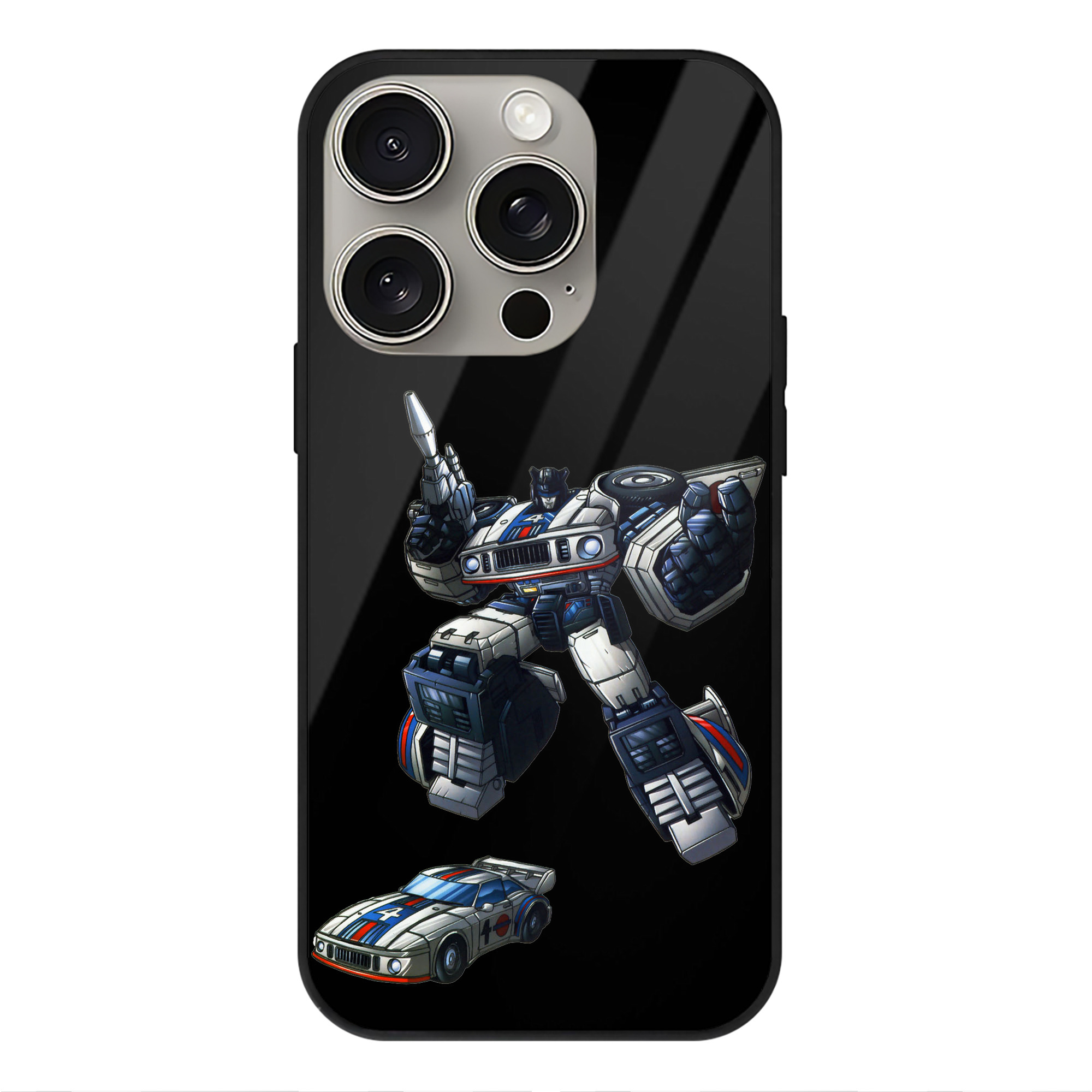 （画像用）  【iPhone15Pro対応】スマホケース 耐衝撃＆黄変防止 背面ガラス