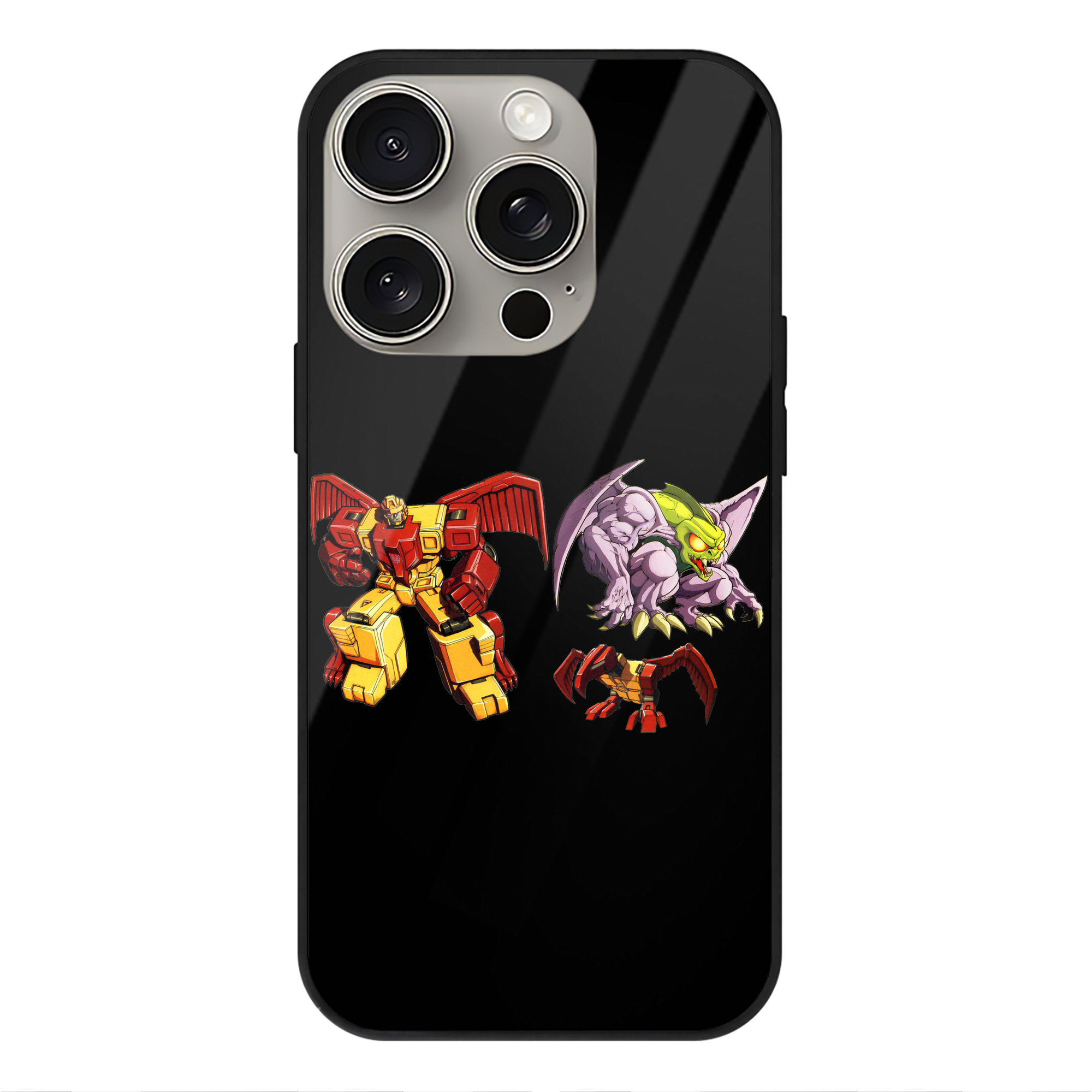 （画像用）  【iPhone15Pro対応】スマホケース 耐衝撃＆黄変防止 背面ガラス