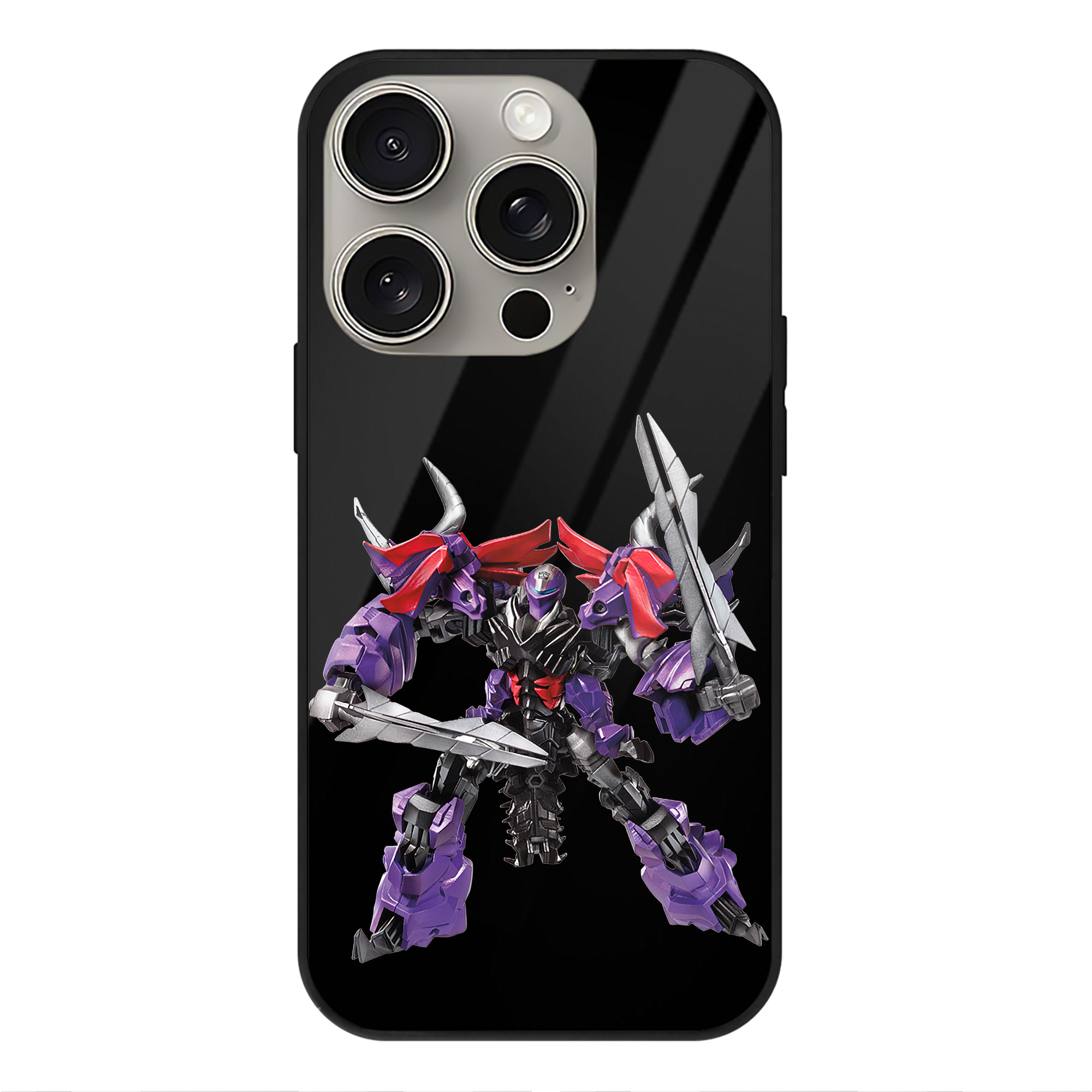 （画像用）  【iPhone15Pro対応】スマホケース 耐衝撃＆黄変防止 背面ガラス