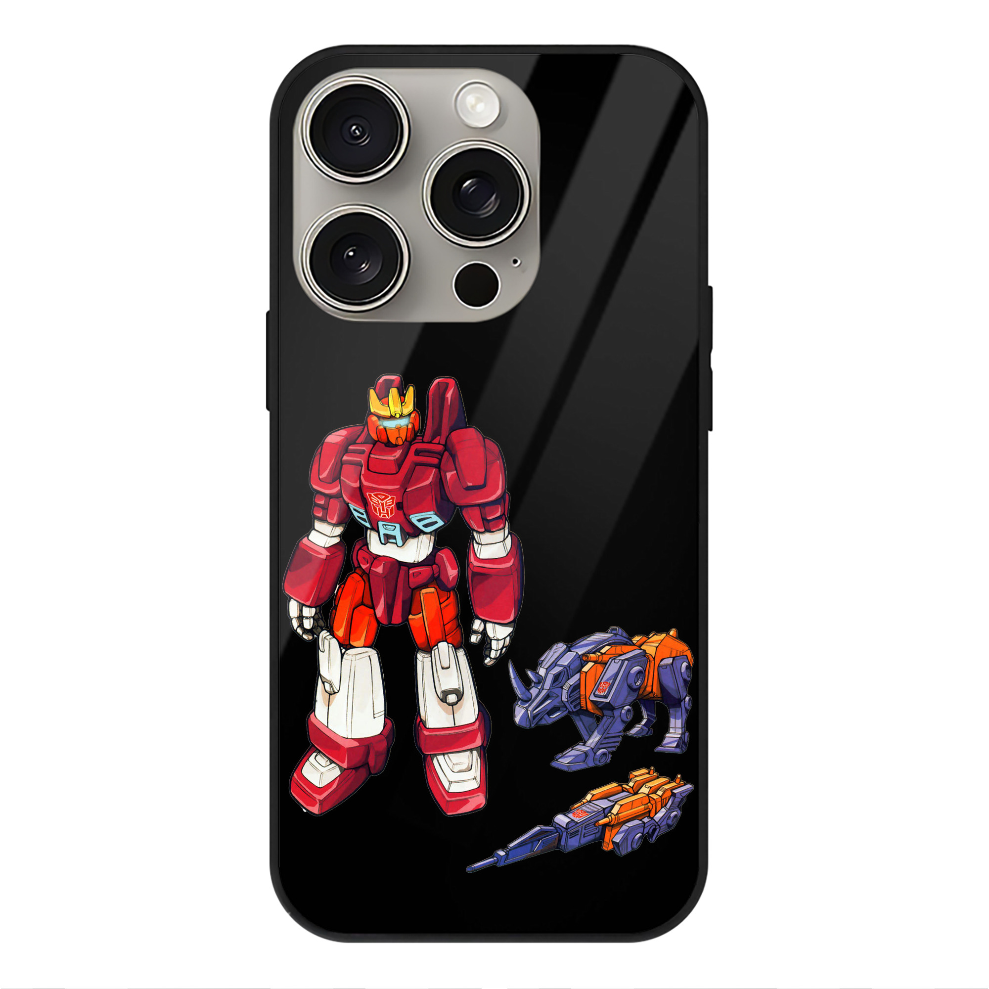 （画像用）  【iPhone15Pro対応】スマホケース 耐衝撃＆黄変防止 背面ガラス