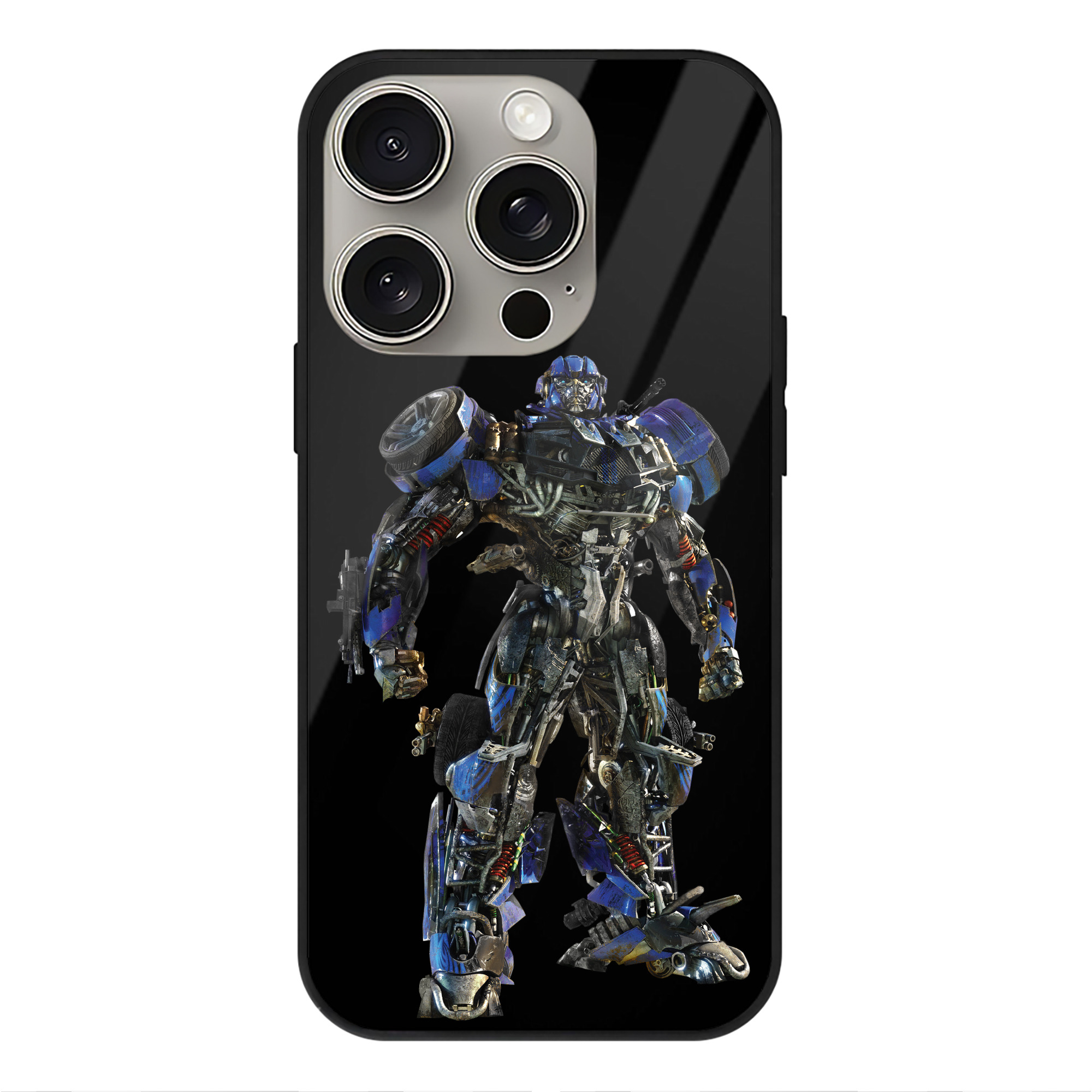 （画像用）  【iPhone15Pro対応】スマホケース 耐衝撃＆黄変防止 背面ガラス