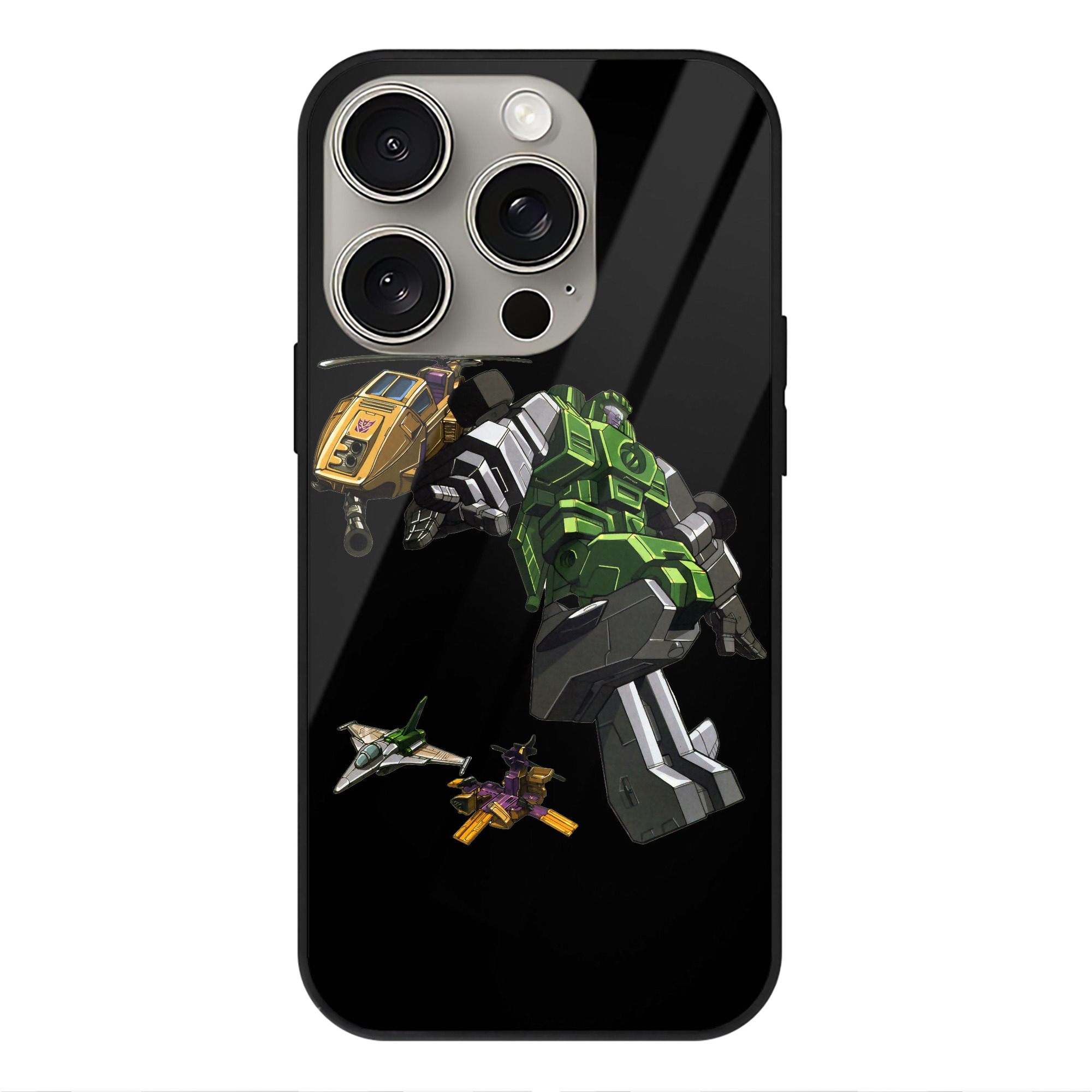 （画像用）  【iPhone15Pro対応】スマホケース 耐衝撃＆黄変防止 背面ガラス