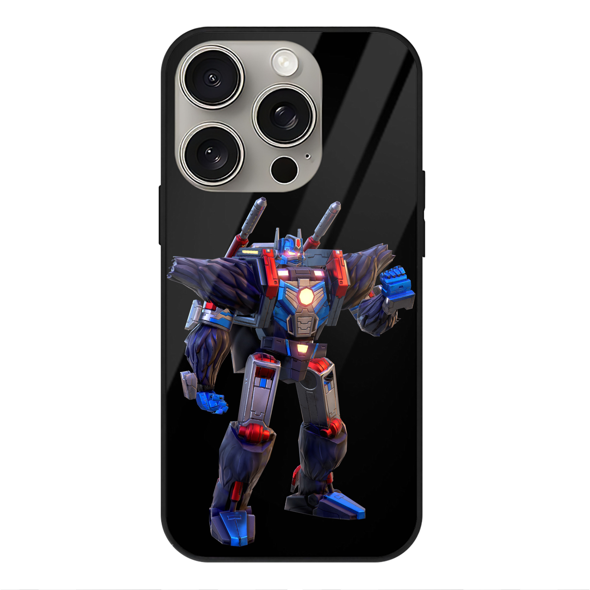 （画像用）  【iPhone15Pro対応】スマホケース 耐衝撃＆黄変防止 背面ガラス